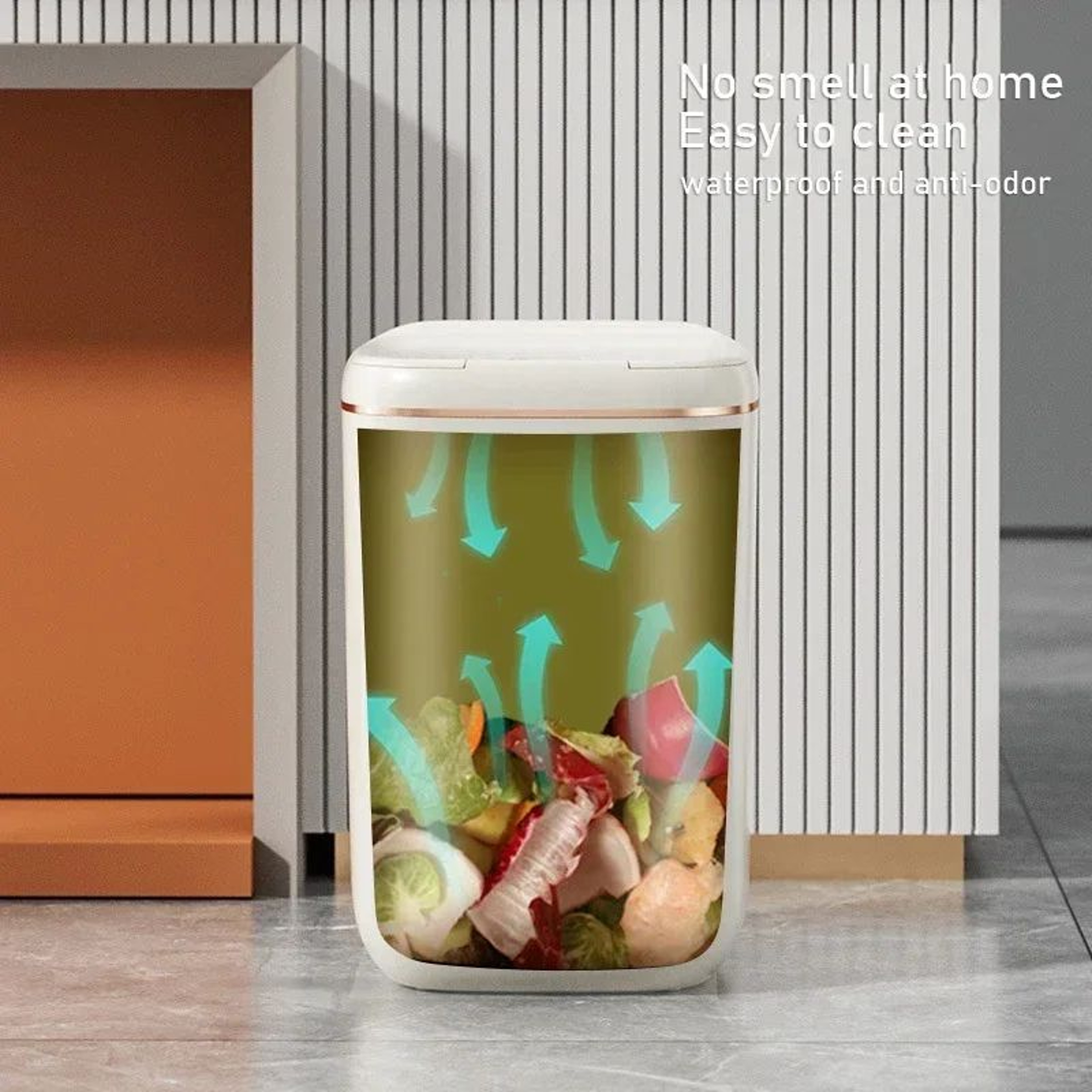 SmartSense 53 Gal Automatic Sensor Trash Can  Waterproof Touchless Kitchen  Bathroom Waste Bin 3