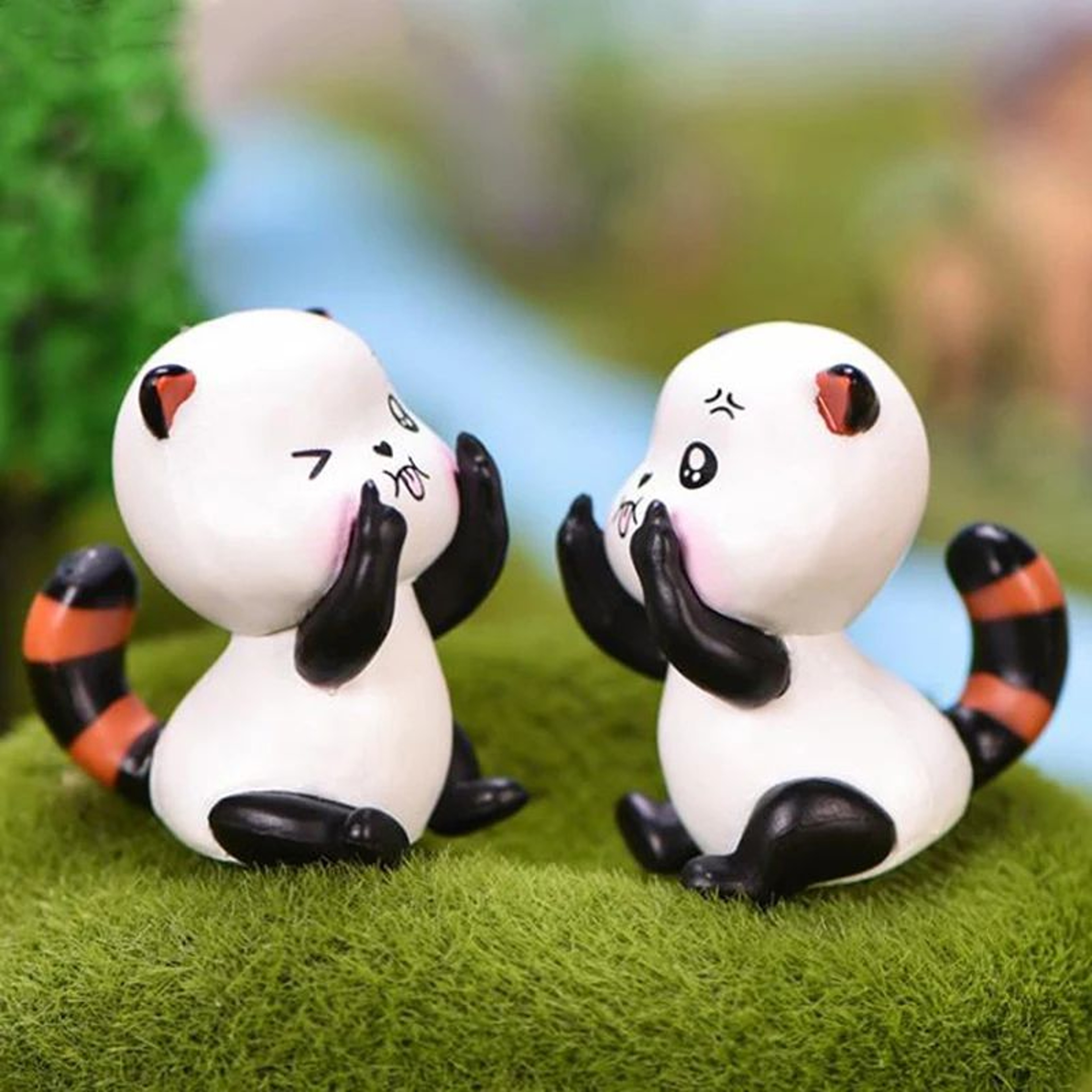 Mini Cute Animal Figurine Cat Decor  Resin Fairy Garden Miniature Bonsai DIY Landscape Ornament 1