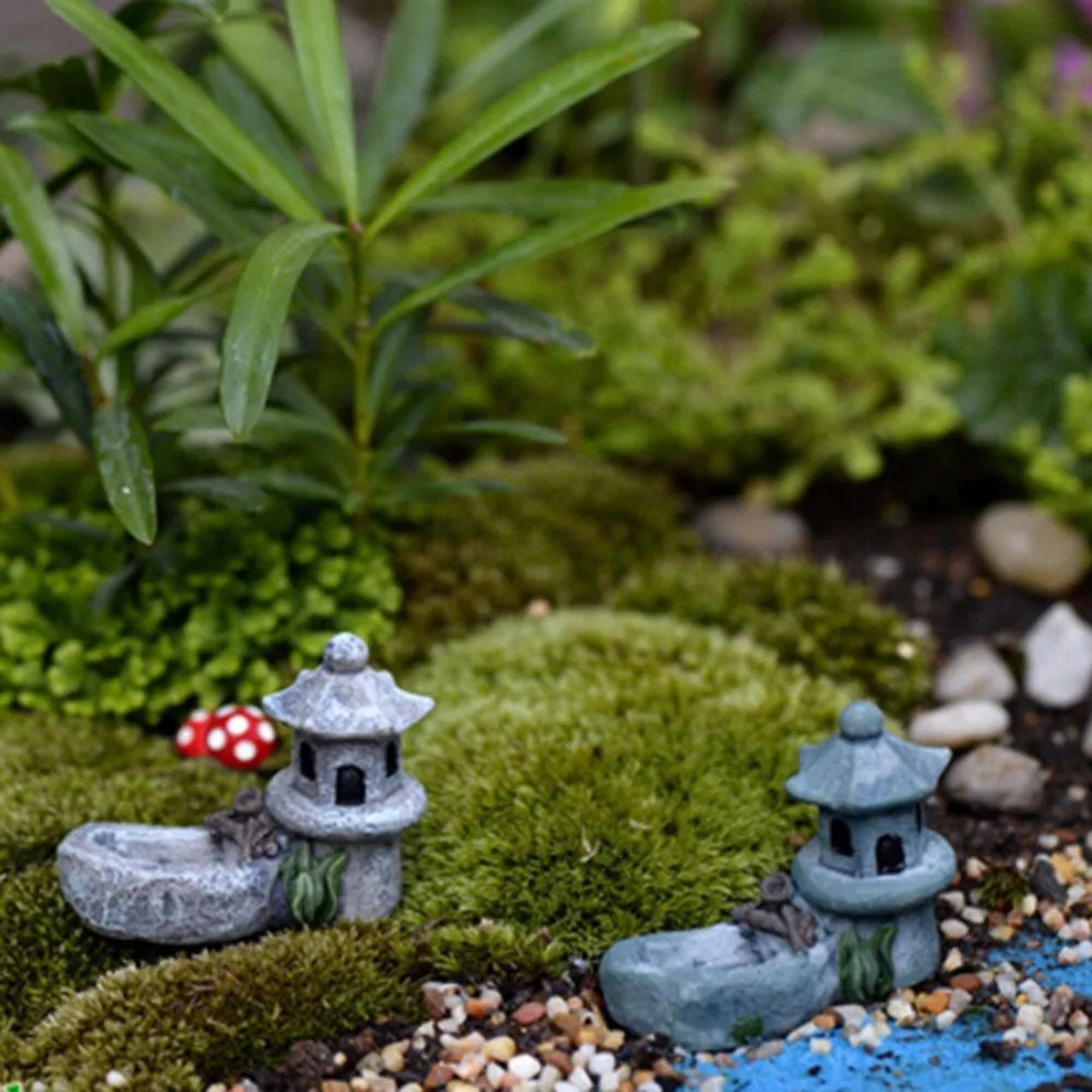 Mini Cute Animal Figurine Cat Decor  Resin Fairy Garden Miniature Bonsai DIY Landscape Ornament 10