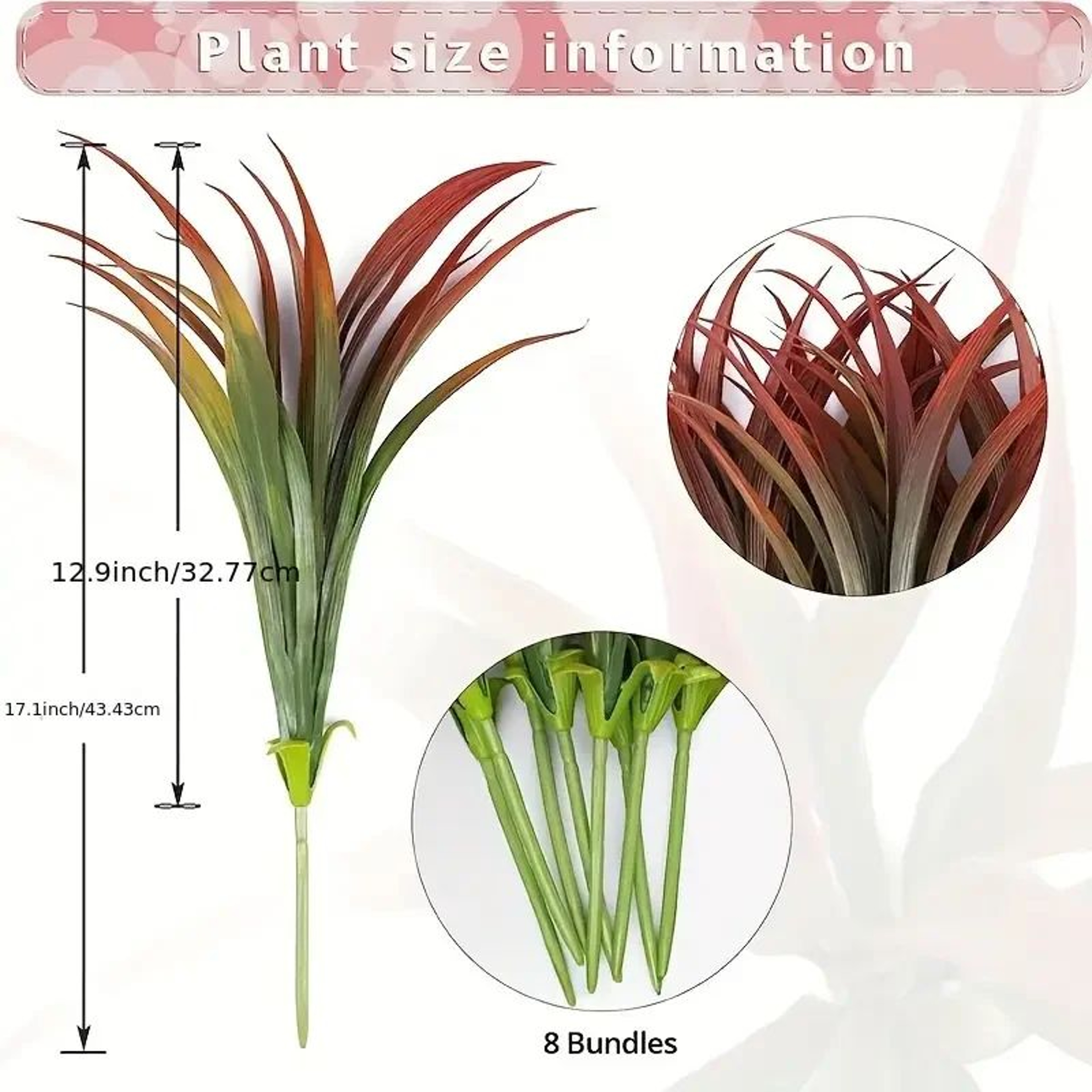 EverGreen UVResistant Artificial Plants  Tall Grass Tropical Flowers  Shrubs For Indoor  Outdoor De 10