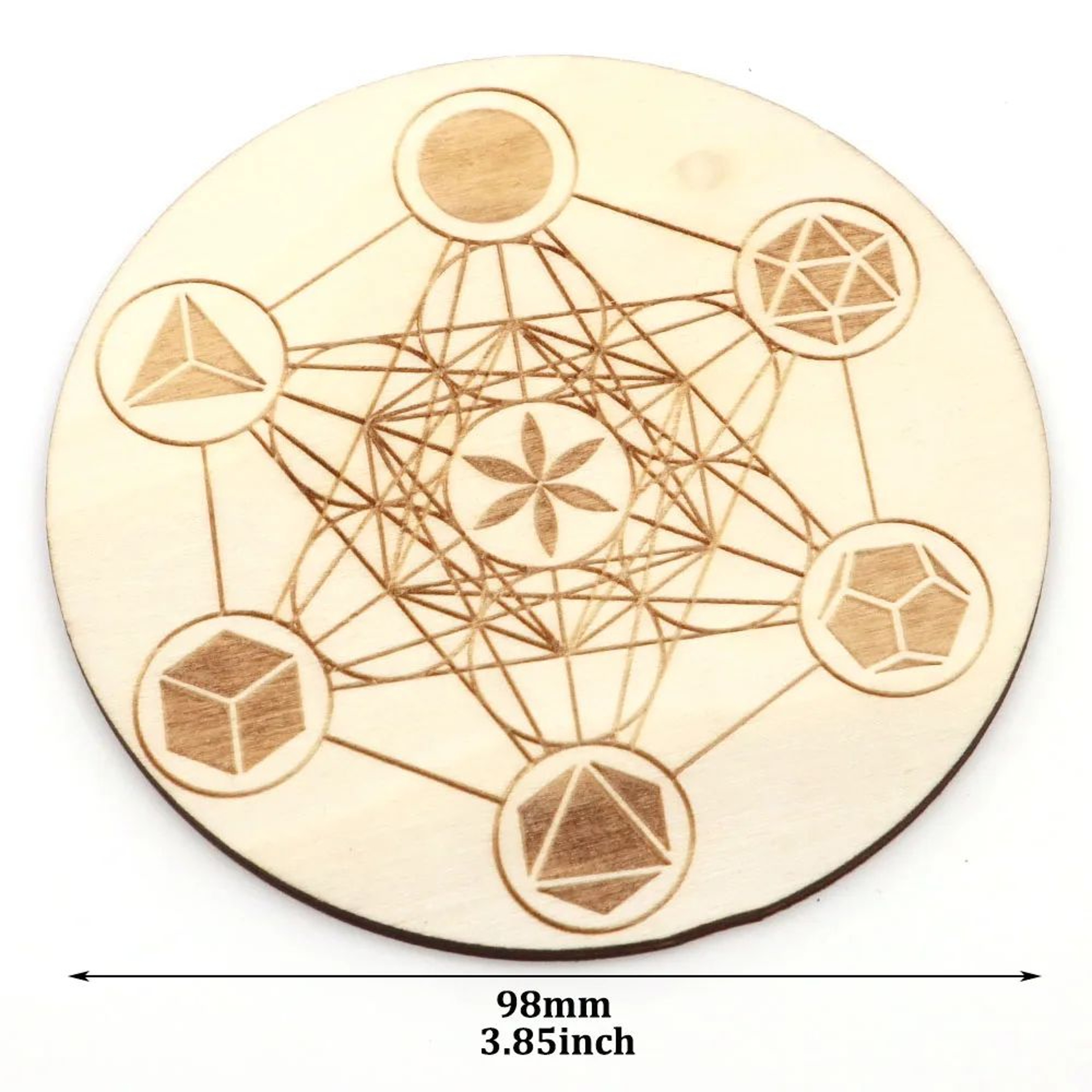 7Piece Platonic Solid Crystal Set  Natural Sacred Geometry Stones For Reiki Chakra Healing  Meditat 5