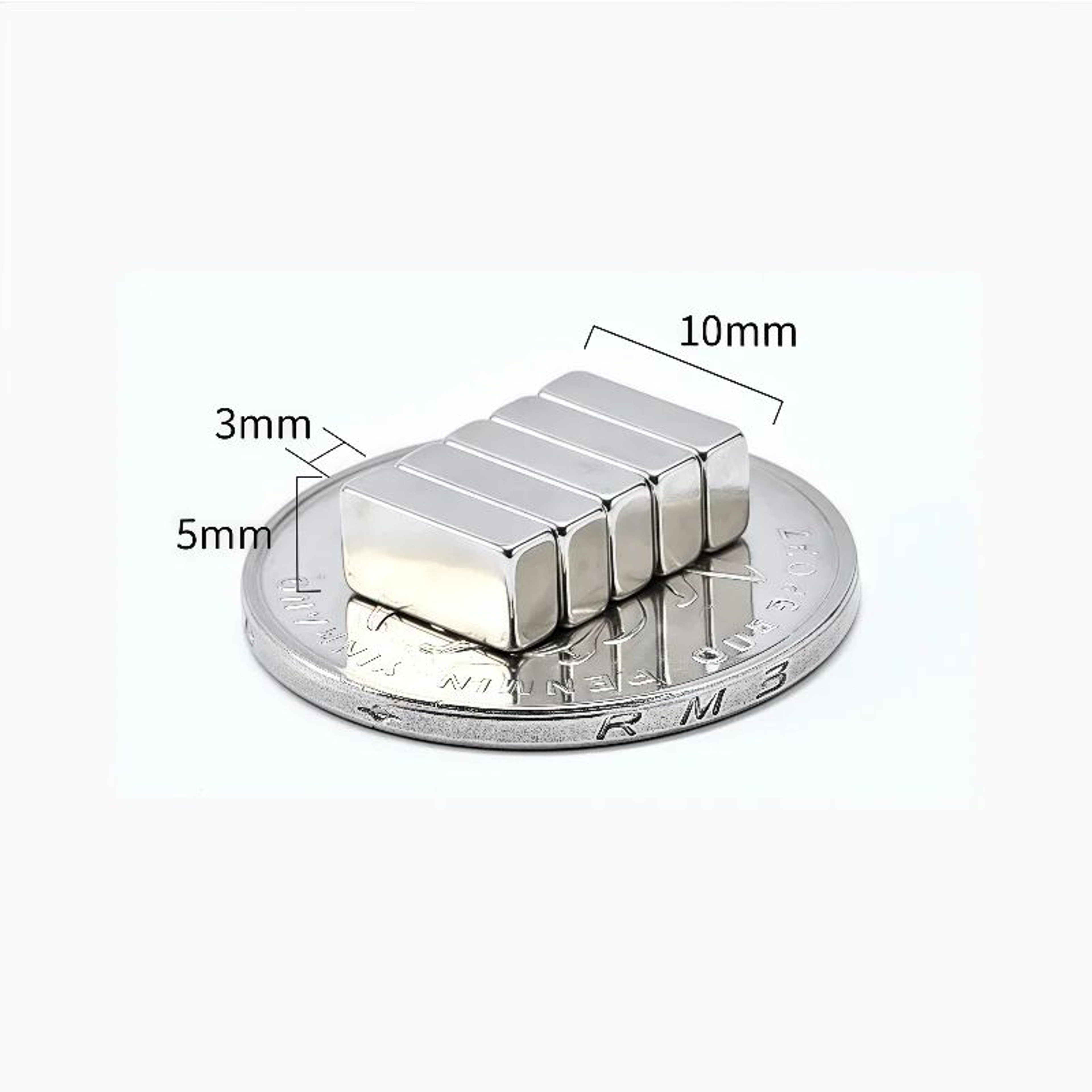 N52 Strong Square Magnets Set  10pcs Heavy Duty Fridge  Office Neodymium Magnets 6