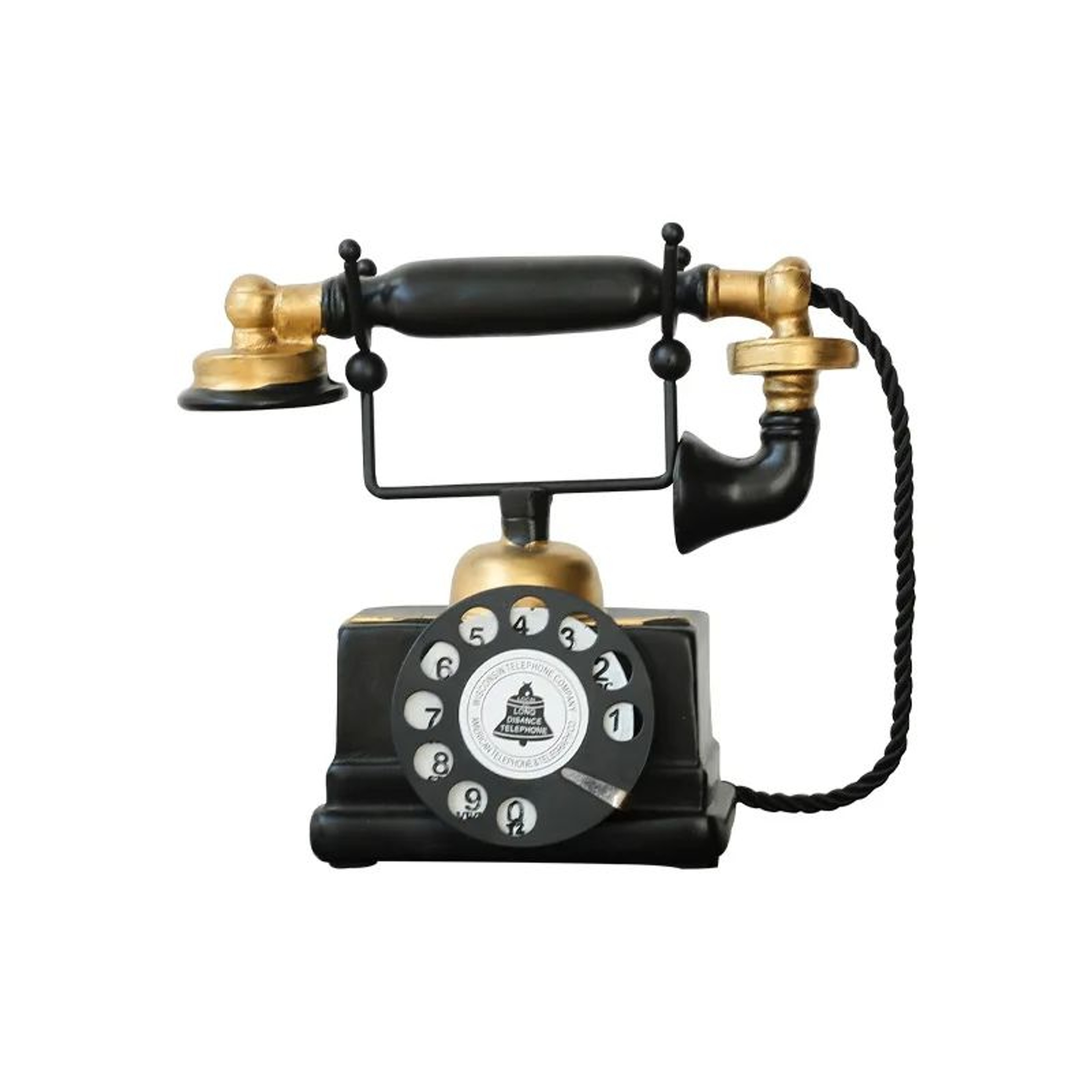 Vintage Retro Telephone Decor  Aged Antique Style Home Accent For Living Room  Office 5