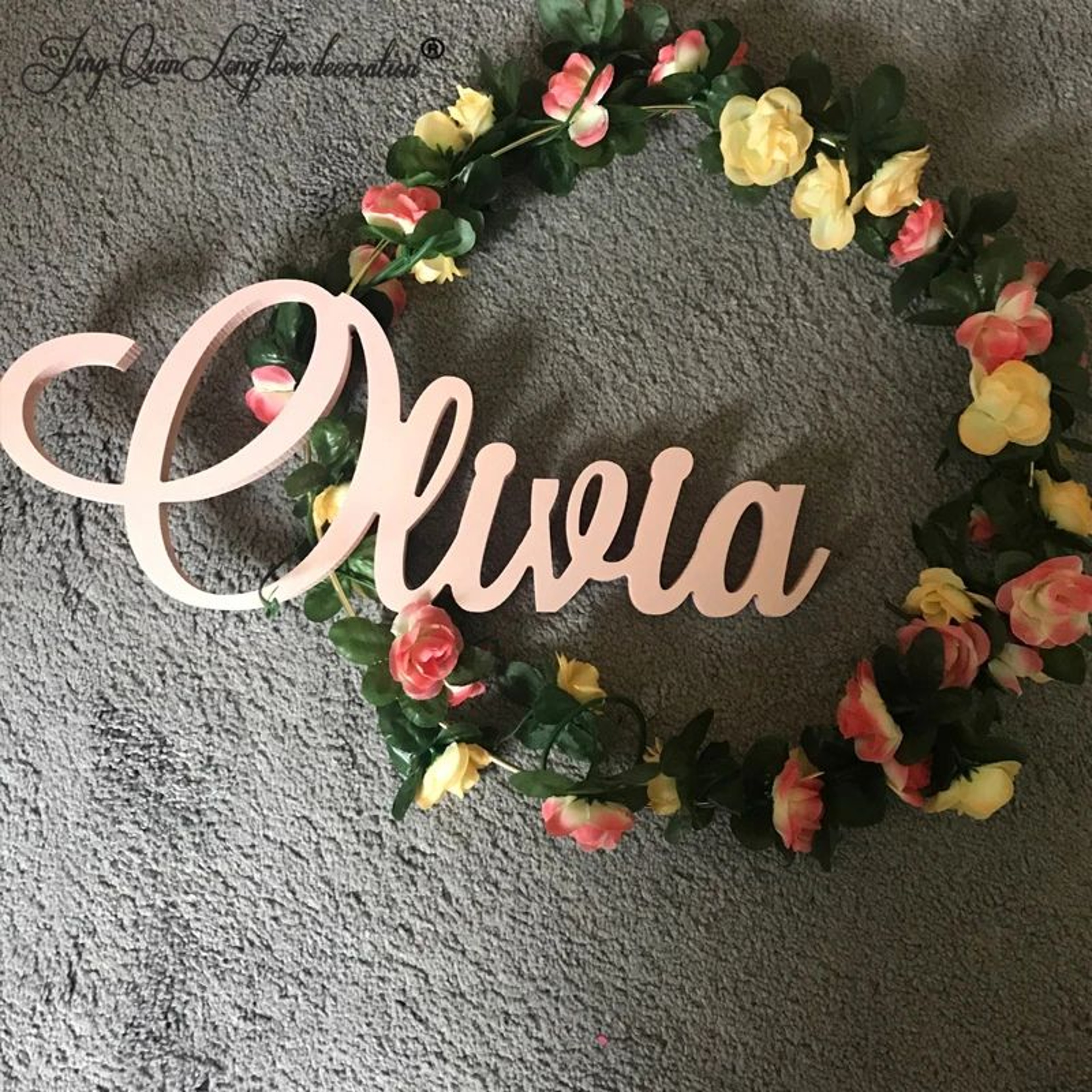 Personalized Wooden Name Sign  Custom Large Baby Name Wall Decor For Nursery  Kindergarten 4