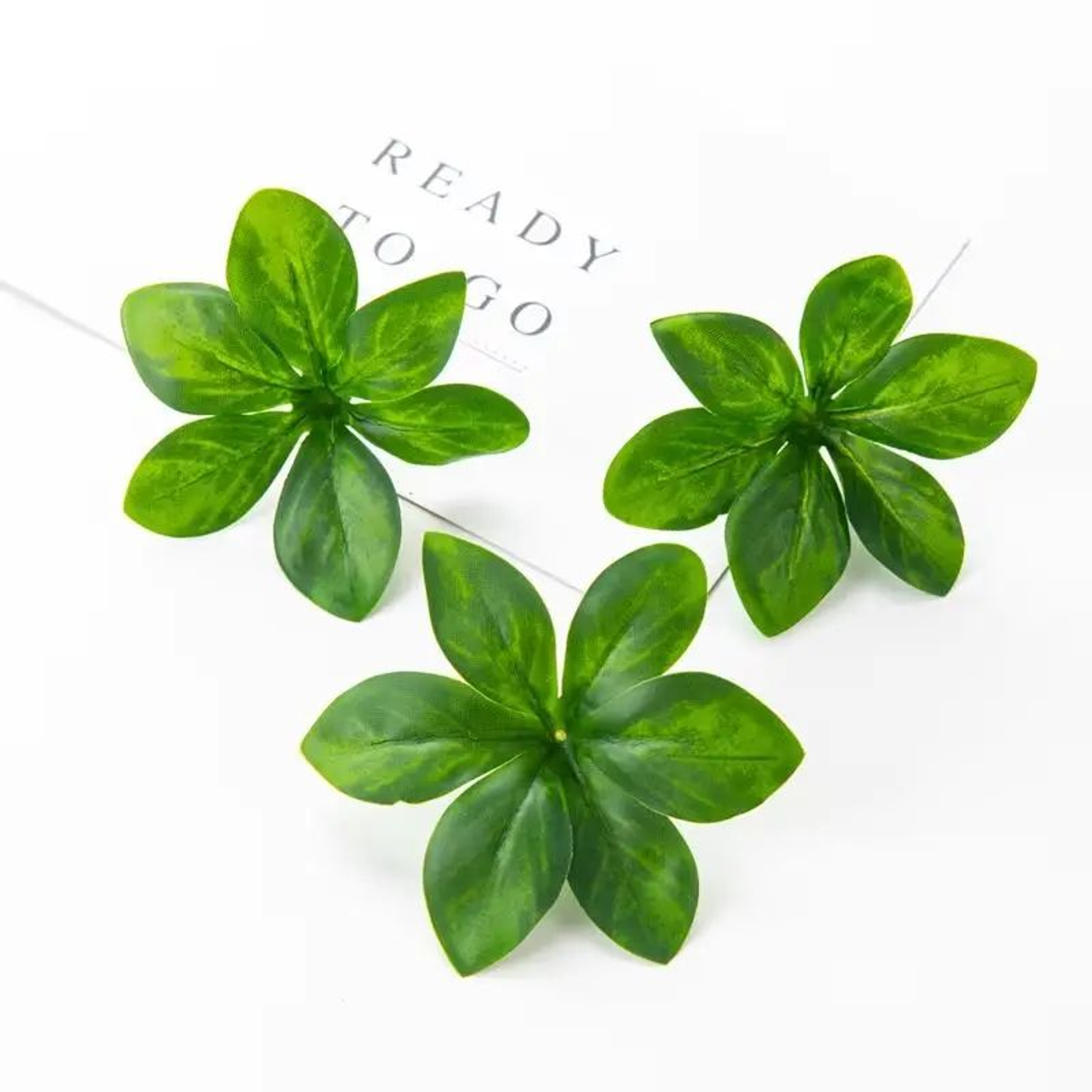 50pcs Artificial Bell Leaf  Rose Flowers  Hanging Faux Greenery For DIY Wreaths Wedding  Home Decor 8