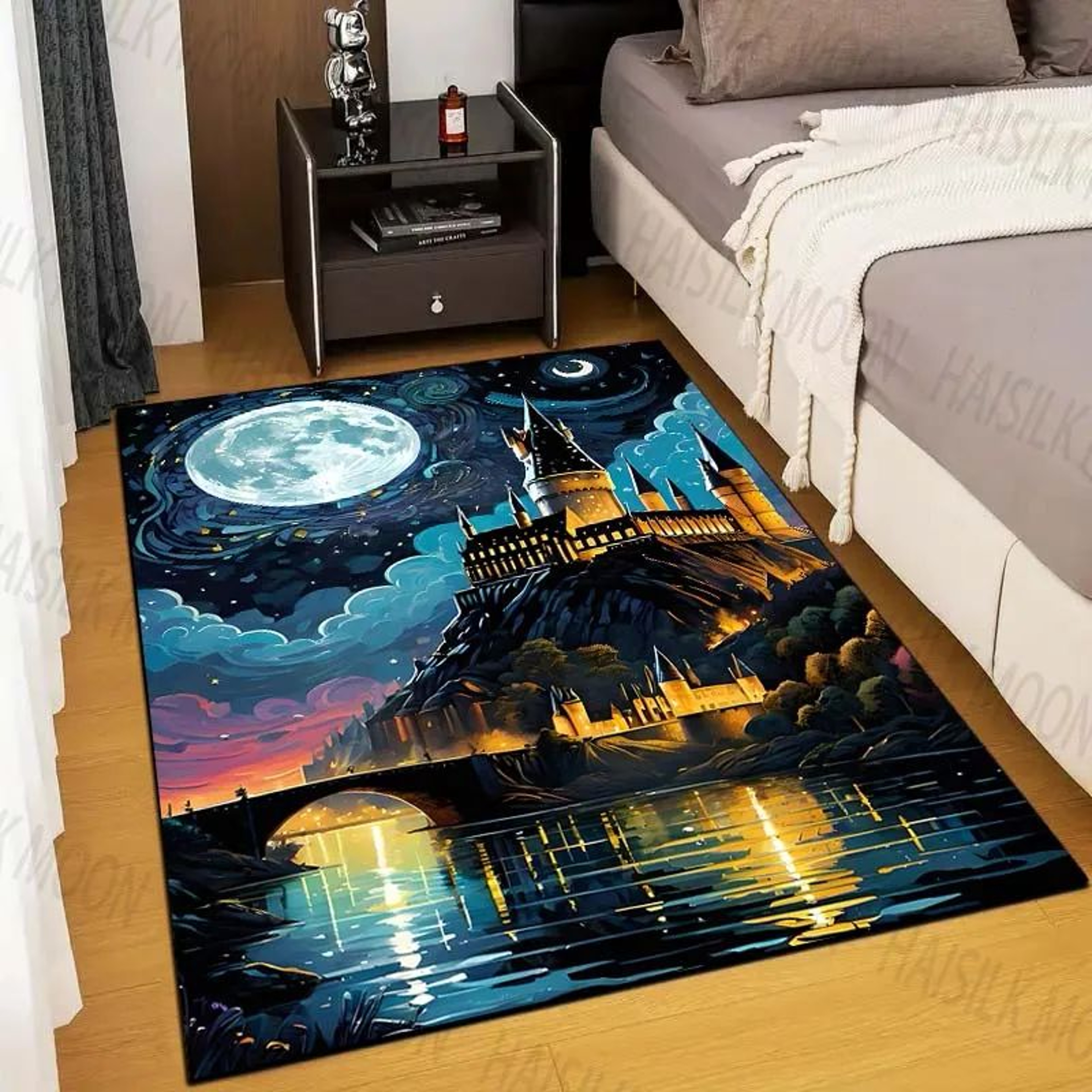 Magic Castle Fantasy Rug  NonSlip Soft Carpet For Kids Bedroom  Living Room Decor 9