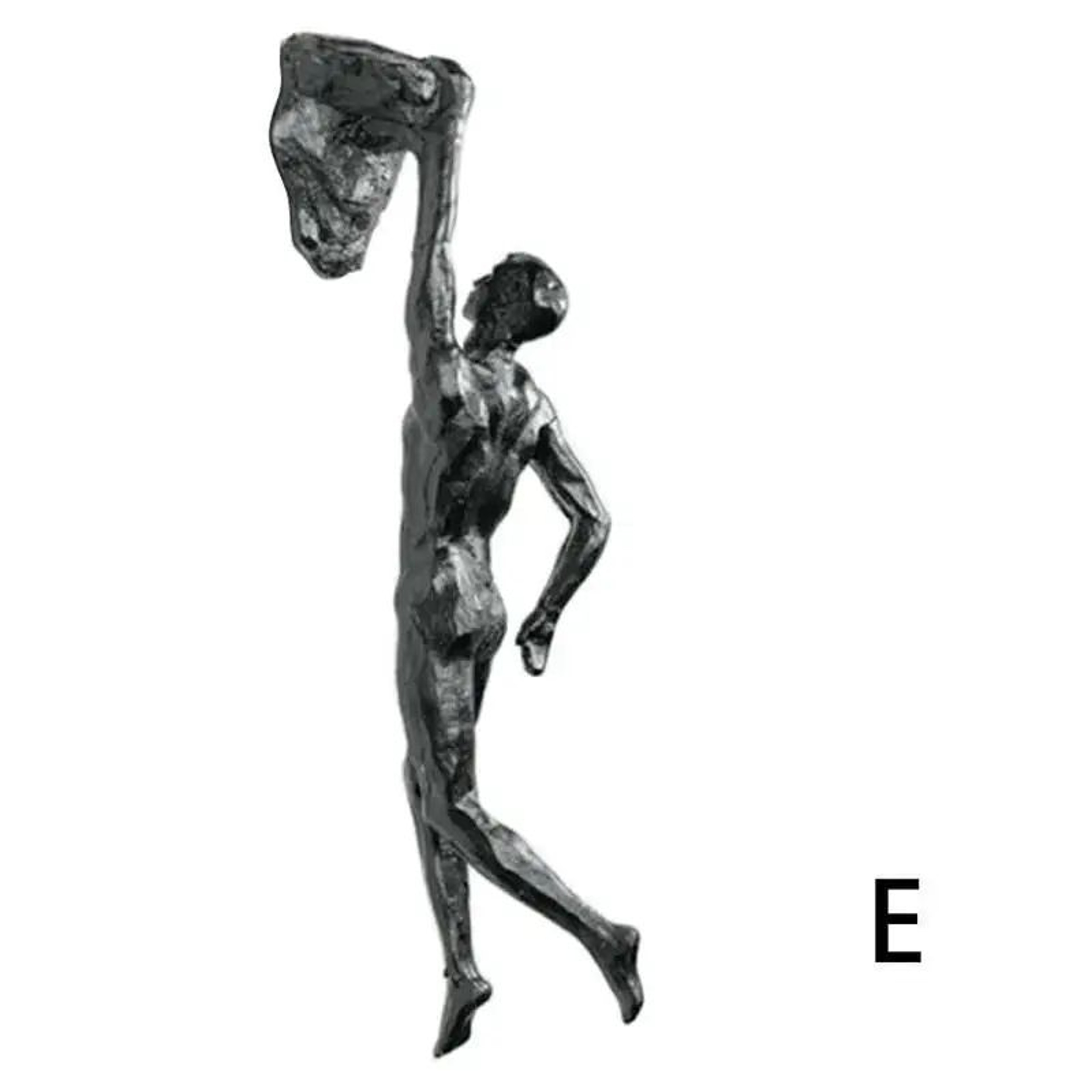 Modern Climbing Man Wall Sculpture  Minimalist Resin Athlete Wall Art Decor 10