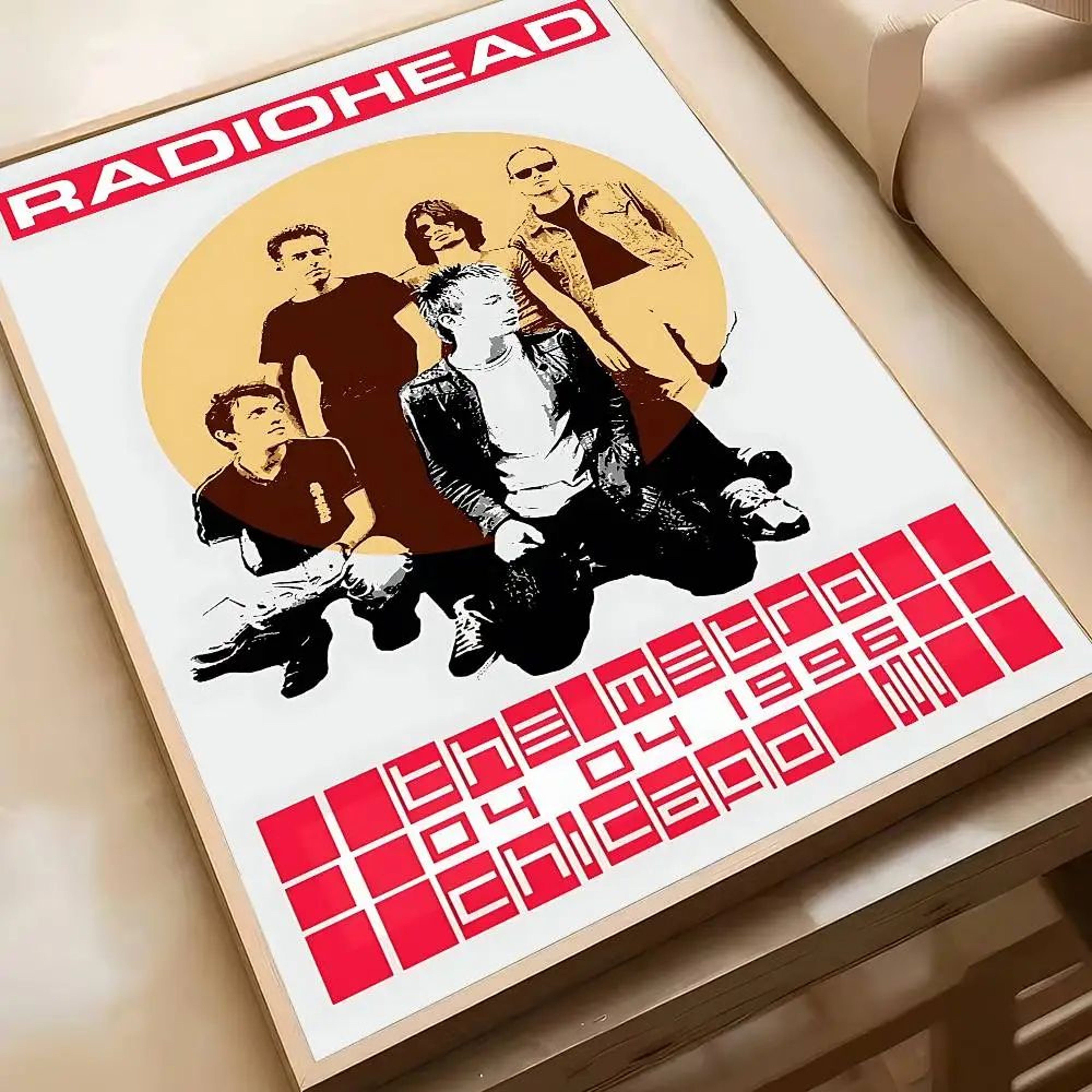 Vintage Radiohead Poster Wall Art  Retro Rock Band HD Print For Home  Bar Decor 10