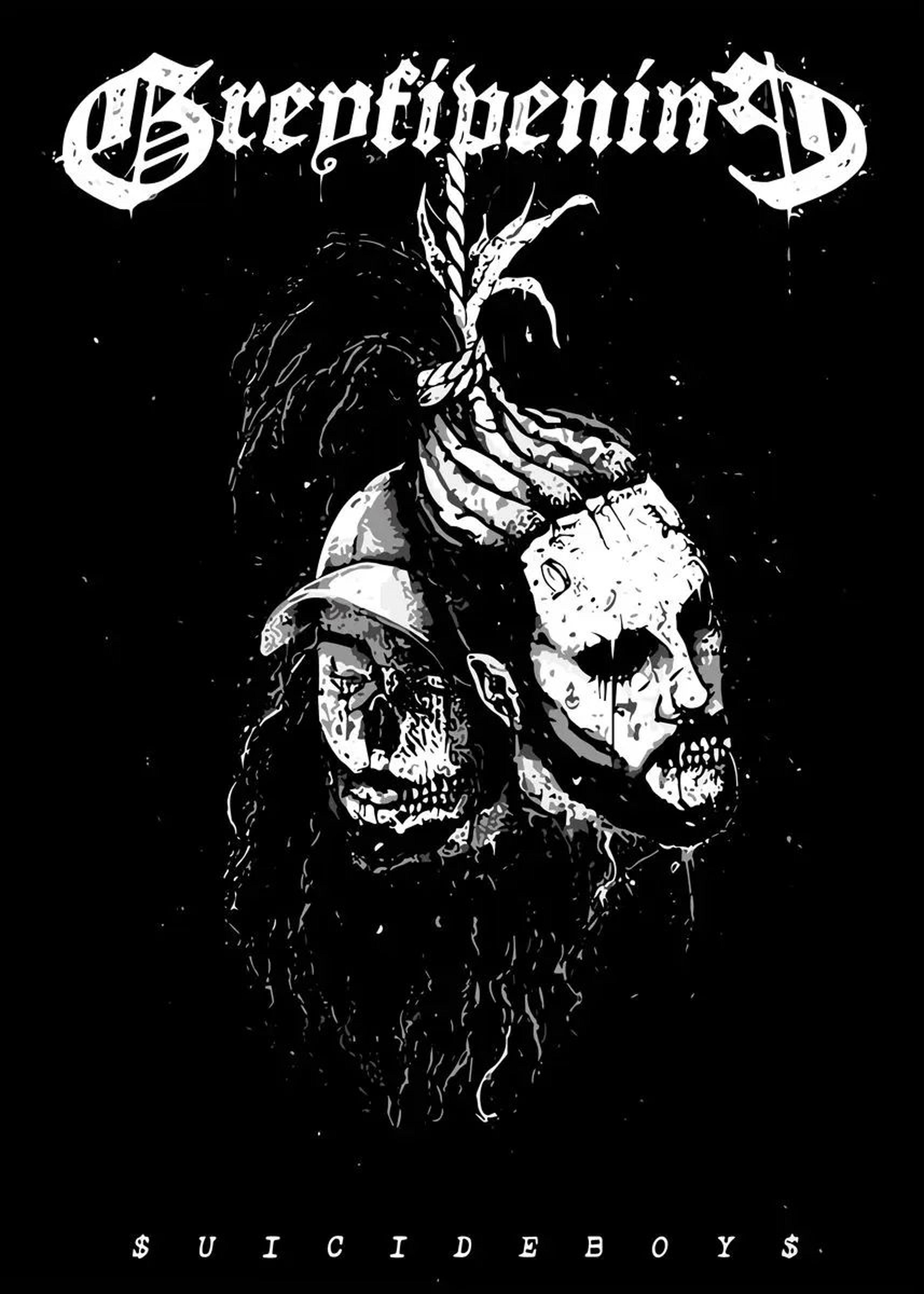 Suicideboys Vintage Canvas Poster  Hip Hop Rap Album Wall Art Decor 10