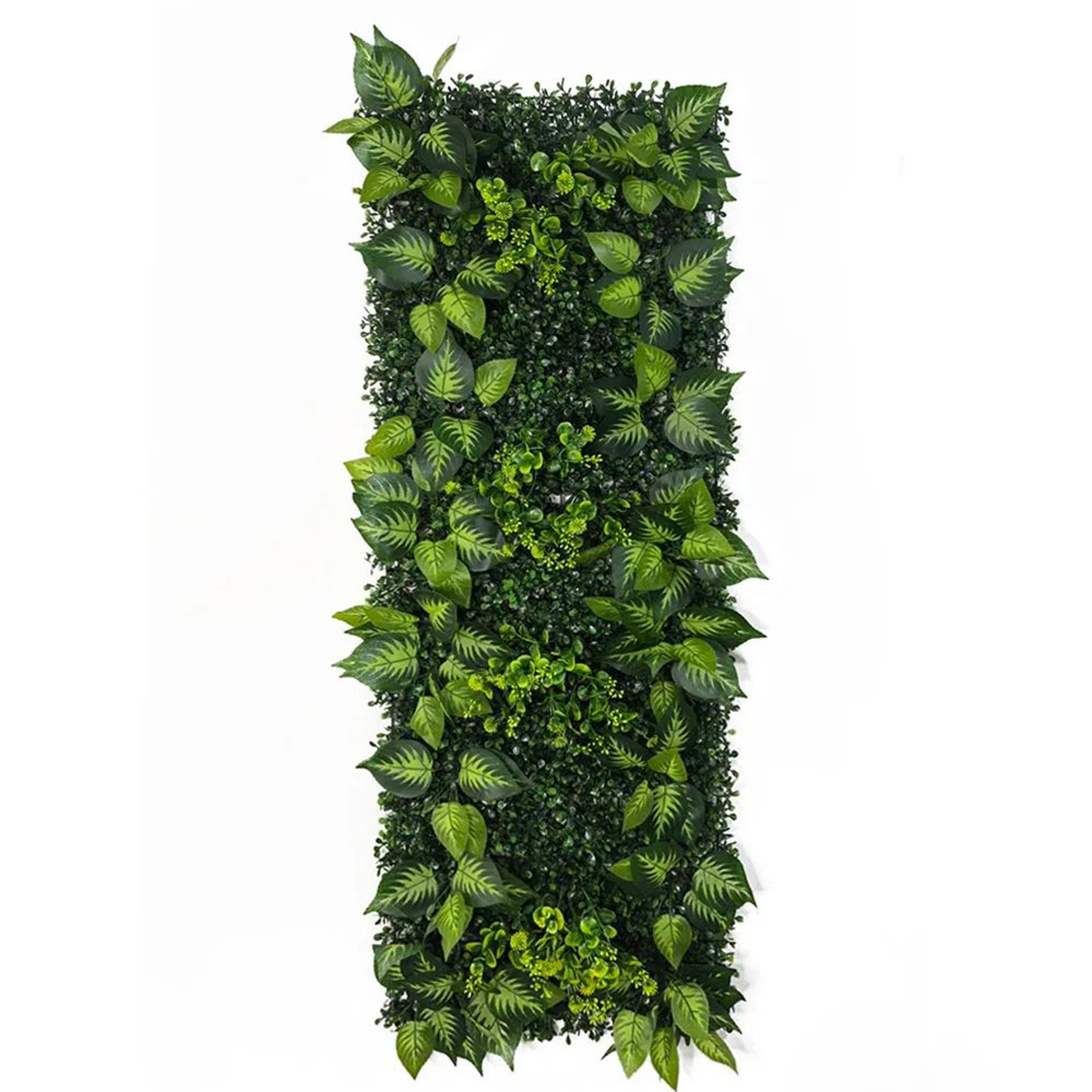 Artificial Rose Grass Wall Panel  16x47in Floral Lawn Decor With Straw Mat Backing 12