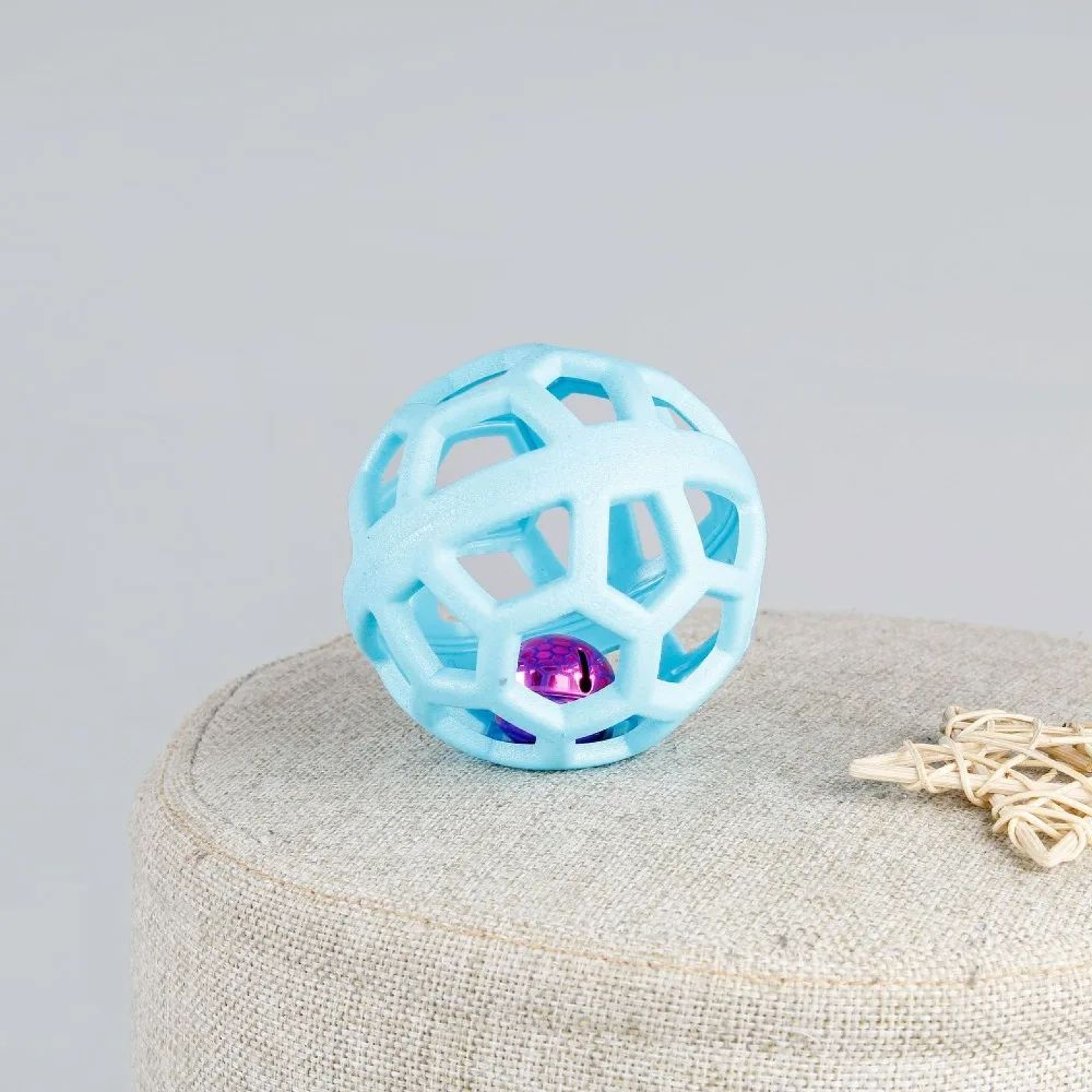 Interactive Rubber Dog Ball Toy With Bell  Teeth Cleaning Chew Toy For Puppies  Dogs 7