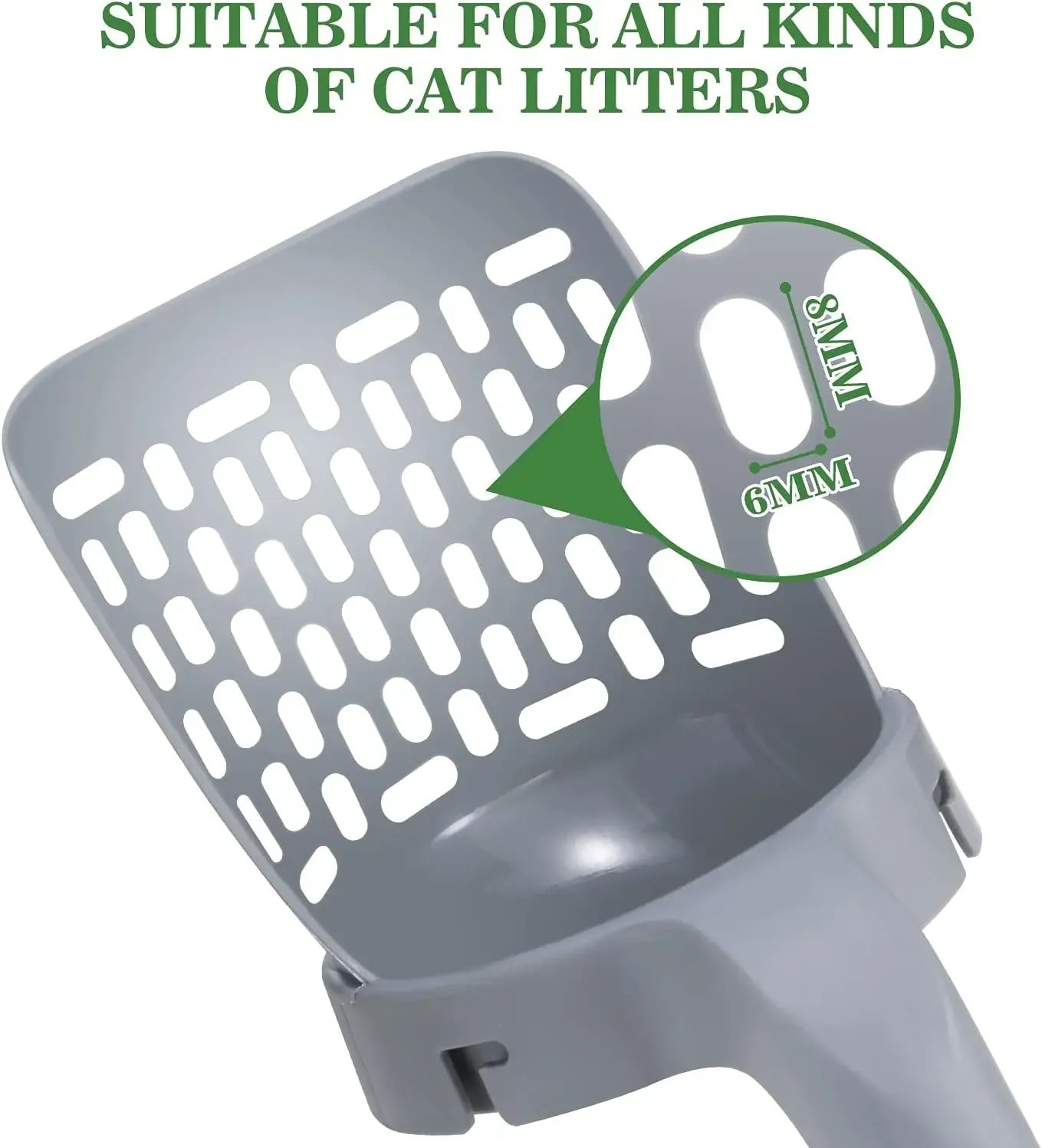 SelfCleaning Cat Litter Scoop With Waste Bin  Refill Bags  Easy Sifting Litter Shovel For Fast Clea 2