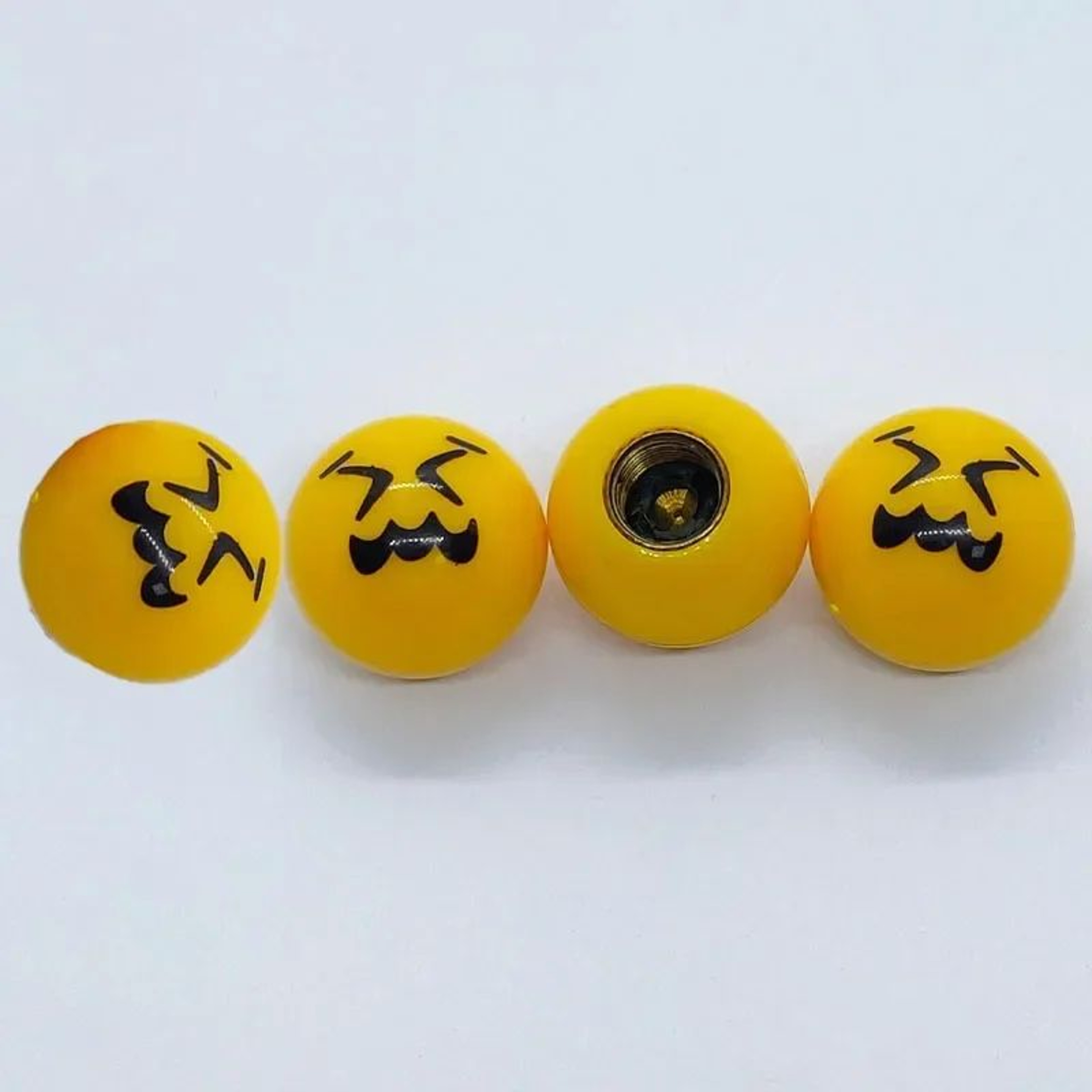 Creative Emoji Tire Valve Caps  Universal ABS Dustproof AntiLeak Valve Stem Covers For Cars  Motorc 20
