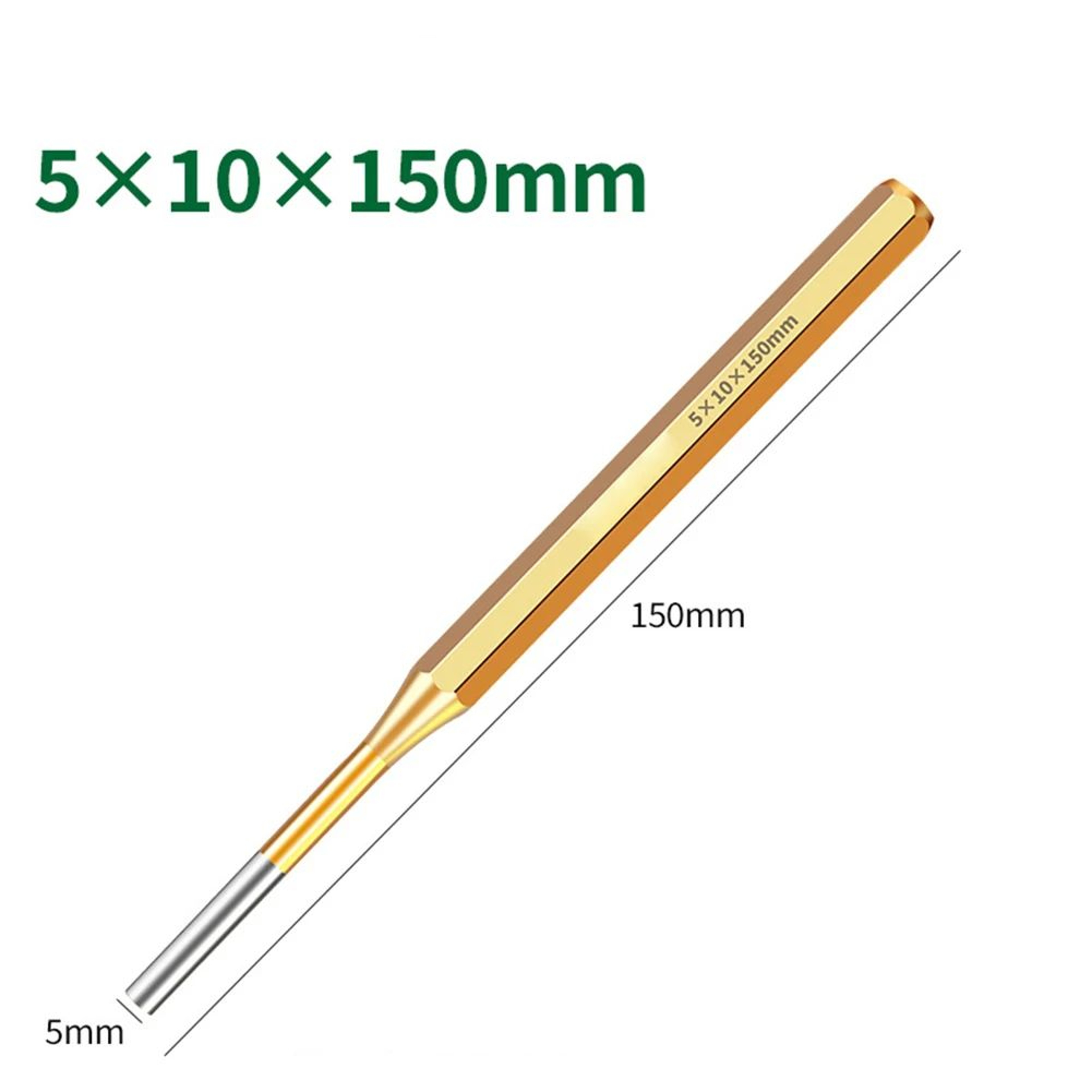 150 Mm Brass Punch Tool  23456810 Mm Heavy Duty Roll Pin Remover Chisel Punch For Machinery Mainten 9