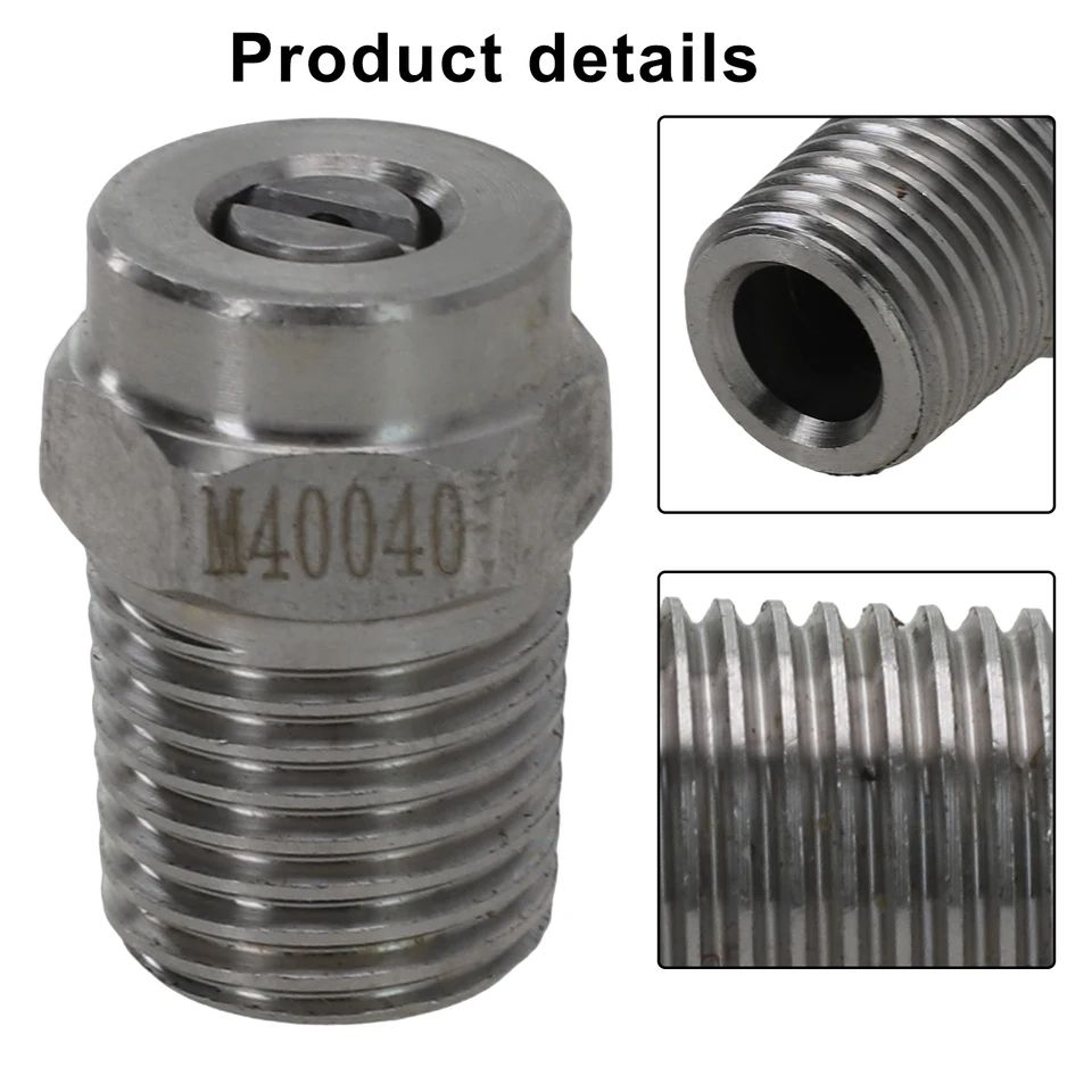 14 In High Pressure Washer Nozzle  Stainless Steel 304 Spray Tip 0 15 25 40 Fan Jet For Pressure Cl 5