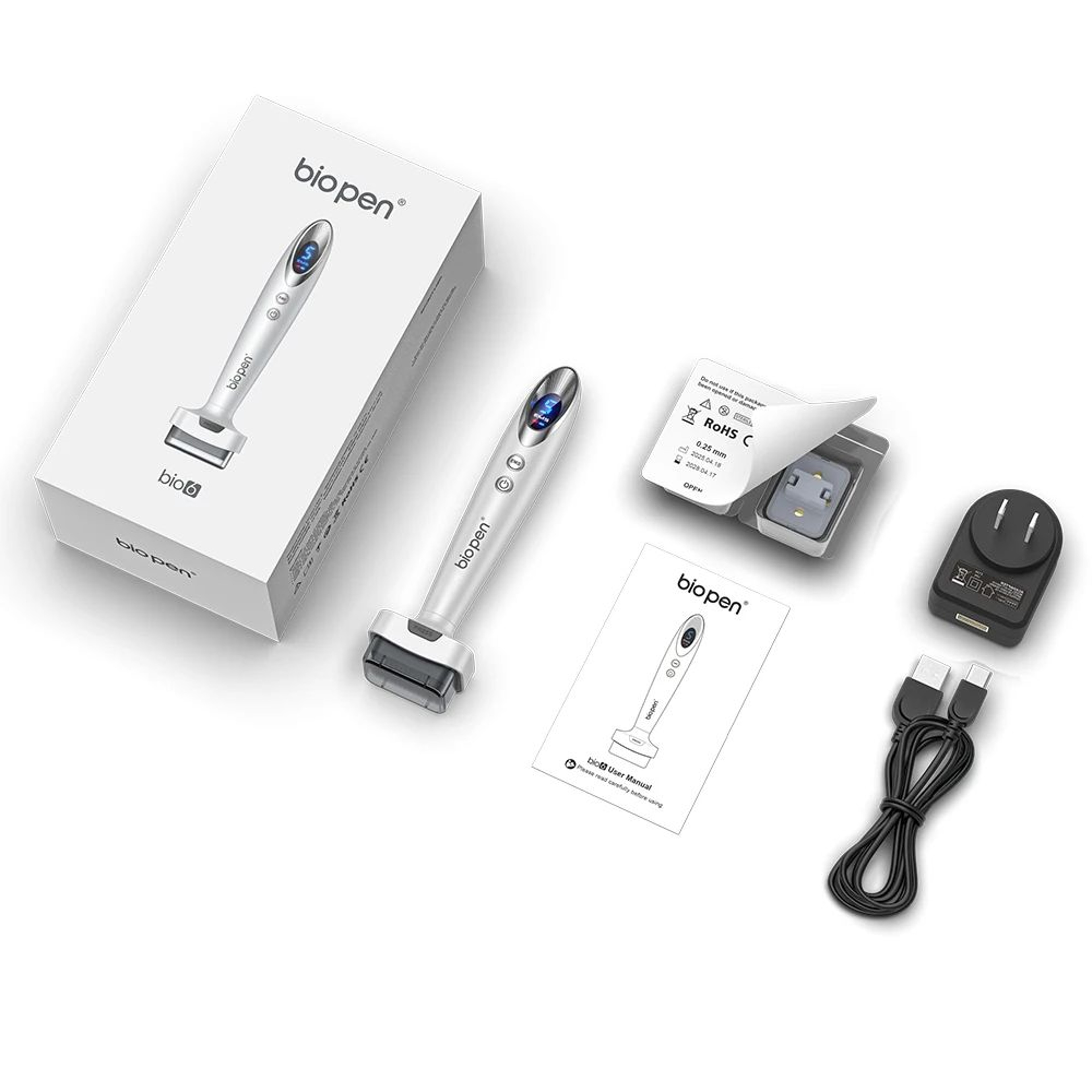 Electric Derma Vibration Stamp  120 Pin Interchangeable Microneedling Device For Skin Care  Hair Re 3