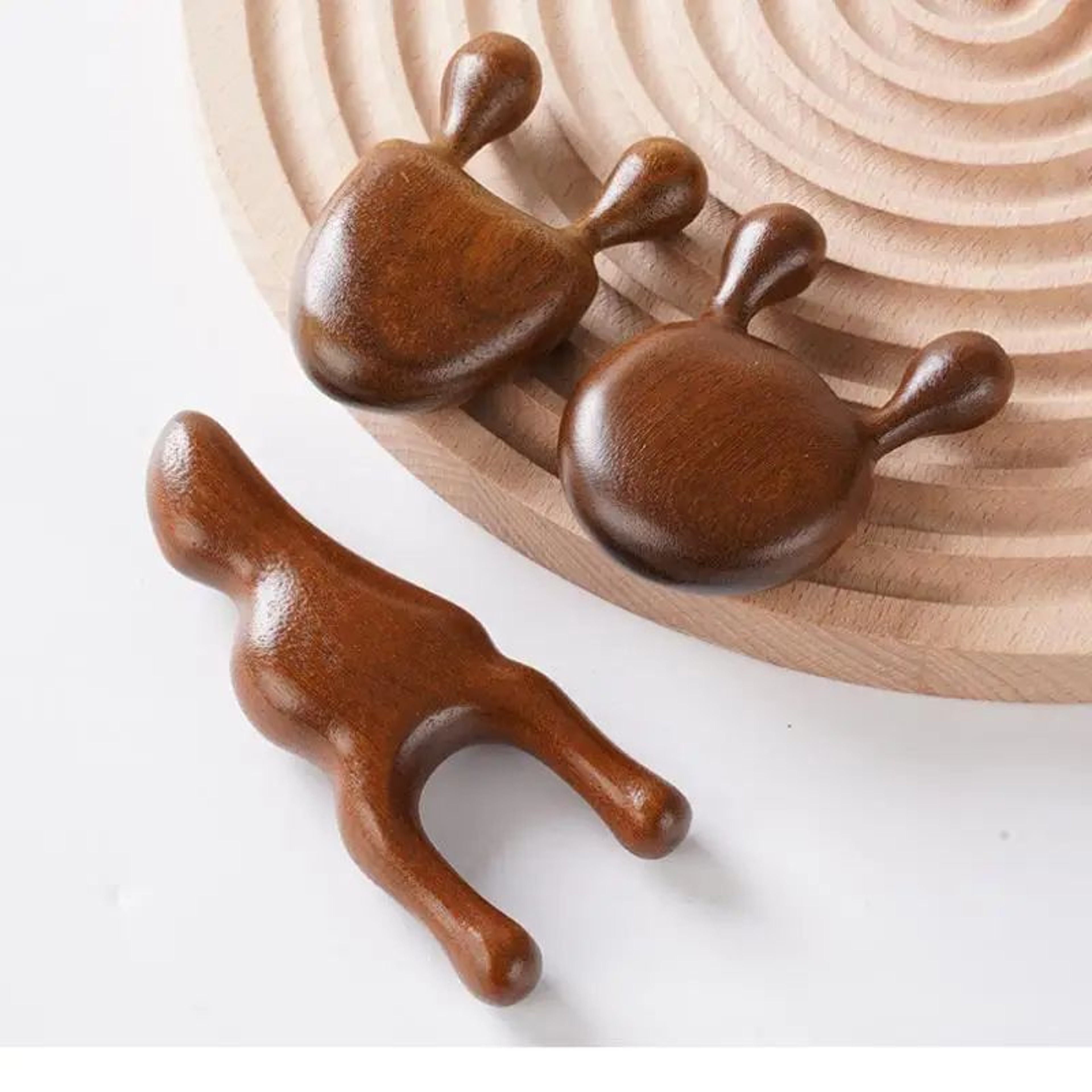 Sandalwood Face Massager  Wooden Snail Facial Massage Tool For Face Nose Eye Relief  Meridian Skin  2