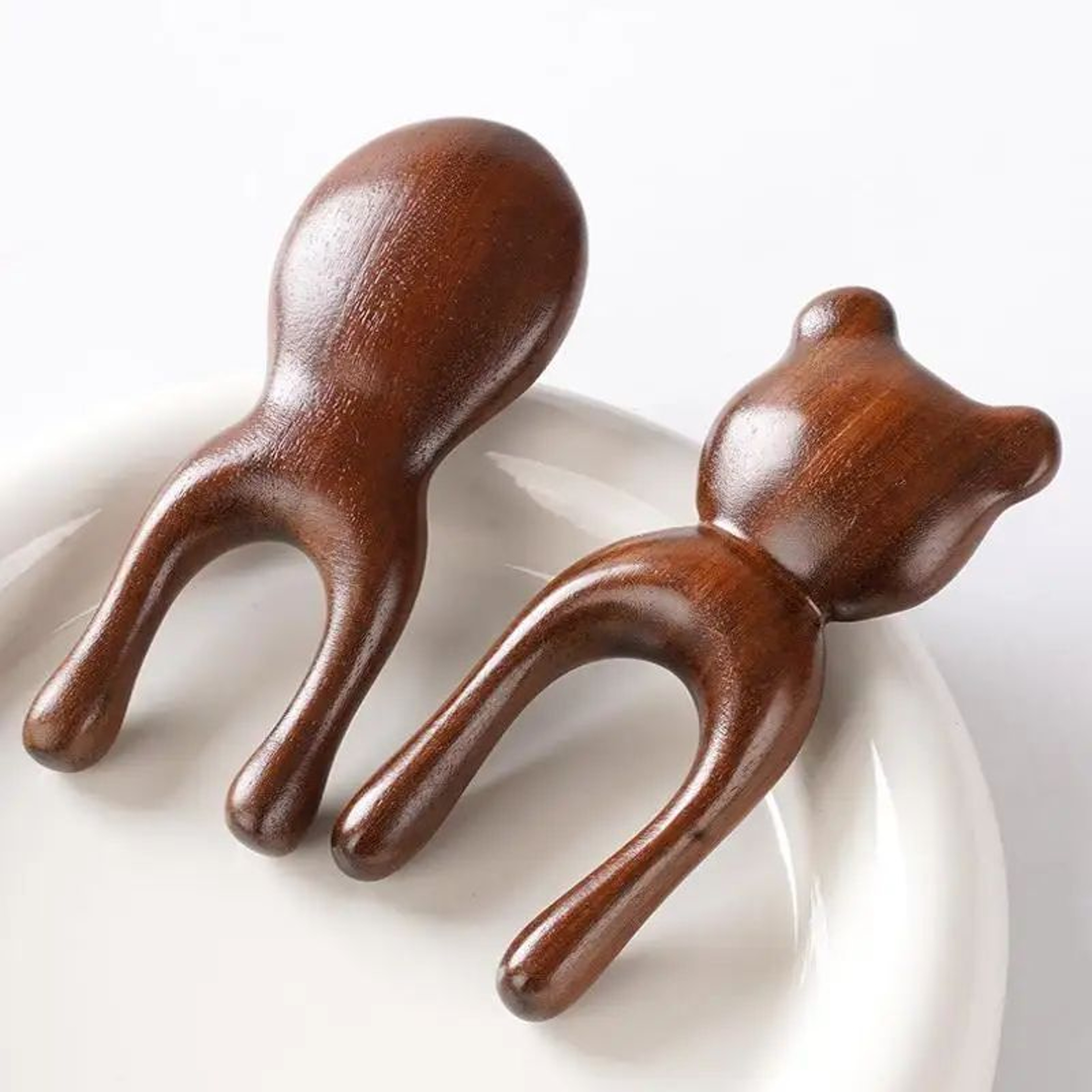 Sandalwood Face Massager  Wooden Snail Facial Massage Tool For Face Nose Eye Relief  Meridian Skin  4