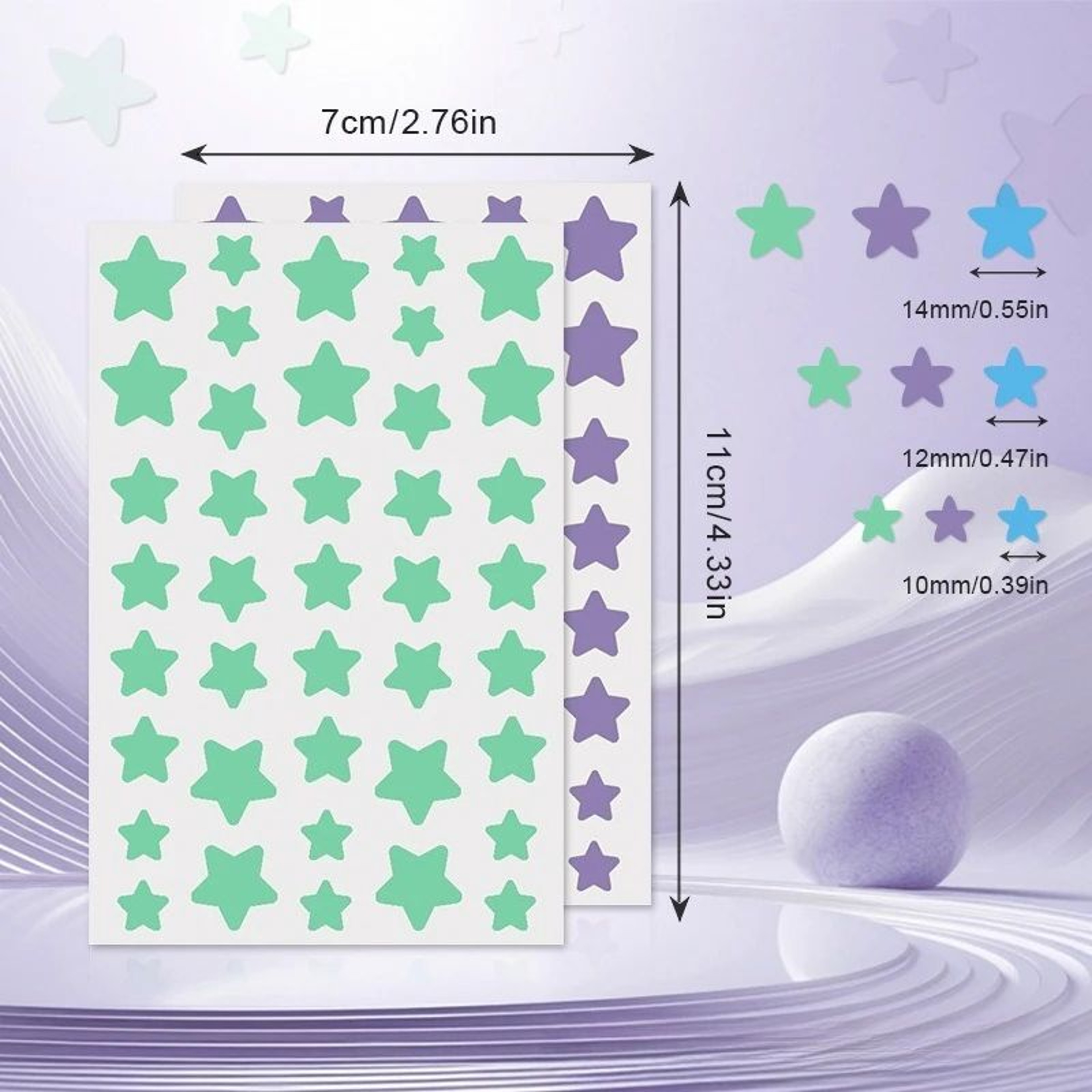 280pcs Star Shaped Pimple Patches  Colorful Invisible Acne Spot Stickers For Blemish Cover Hydrocol 2