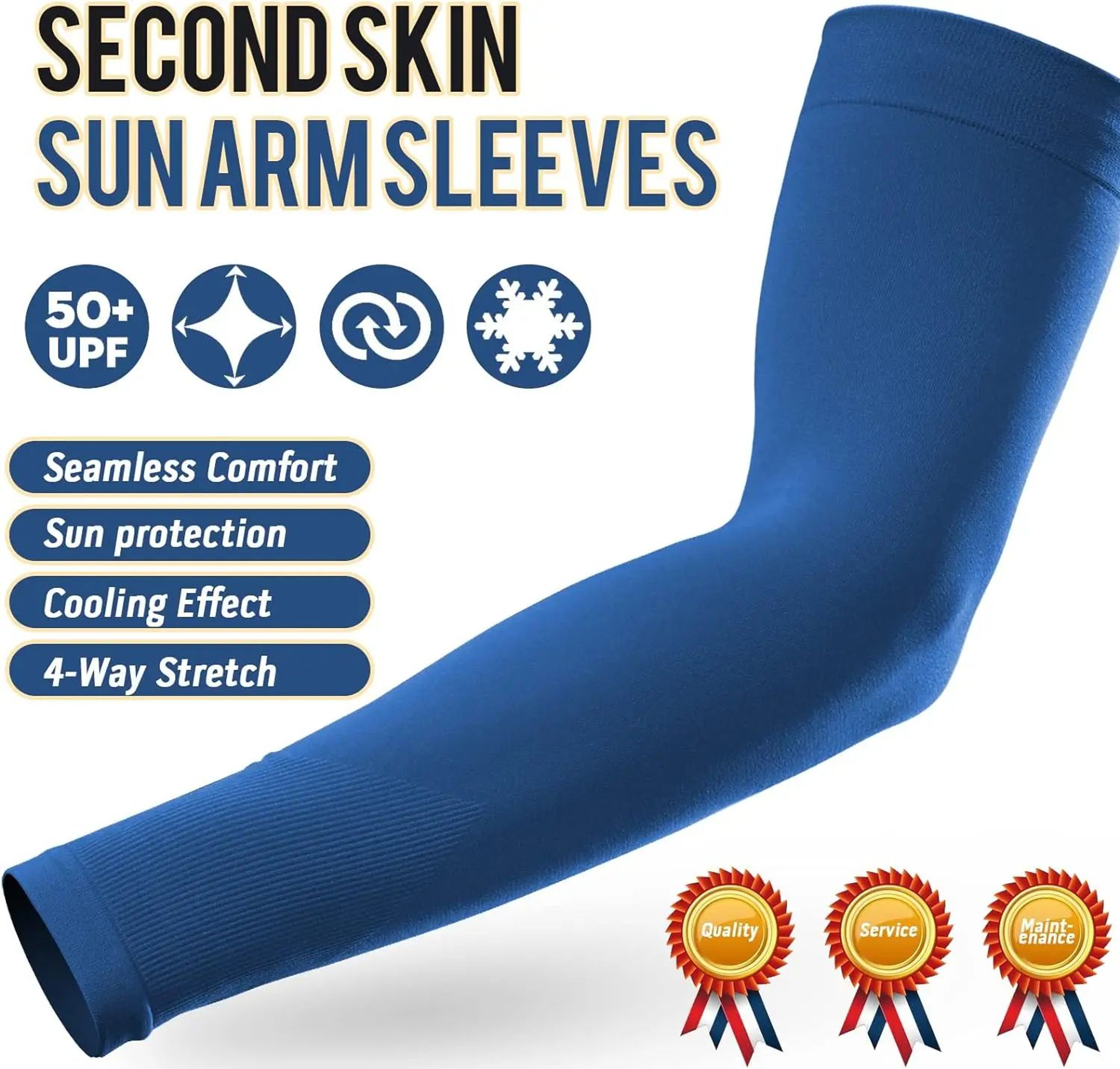 2 Pcs Cooling Arm Sleeves  UV Sun Protection Ice Silk Arm Covers For Running Cycling Fishing  Outdo