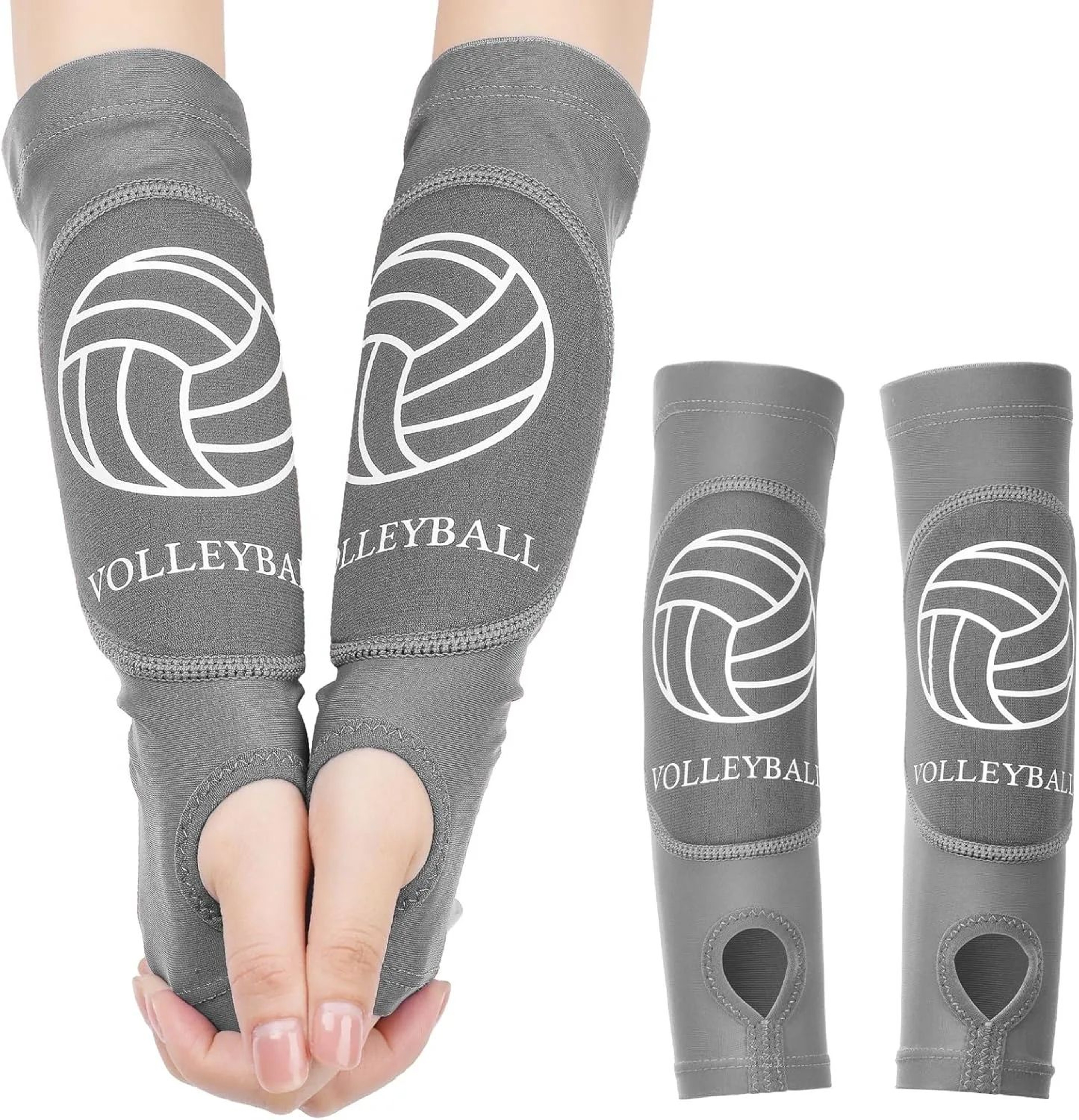 2 Pcs Youth Volleyball Arm Sleeves  Padded Forearm Compression Sleeves For Boys Girls  Teen Sports  8