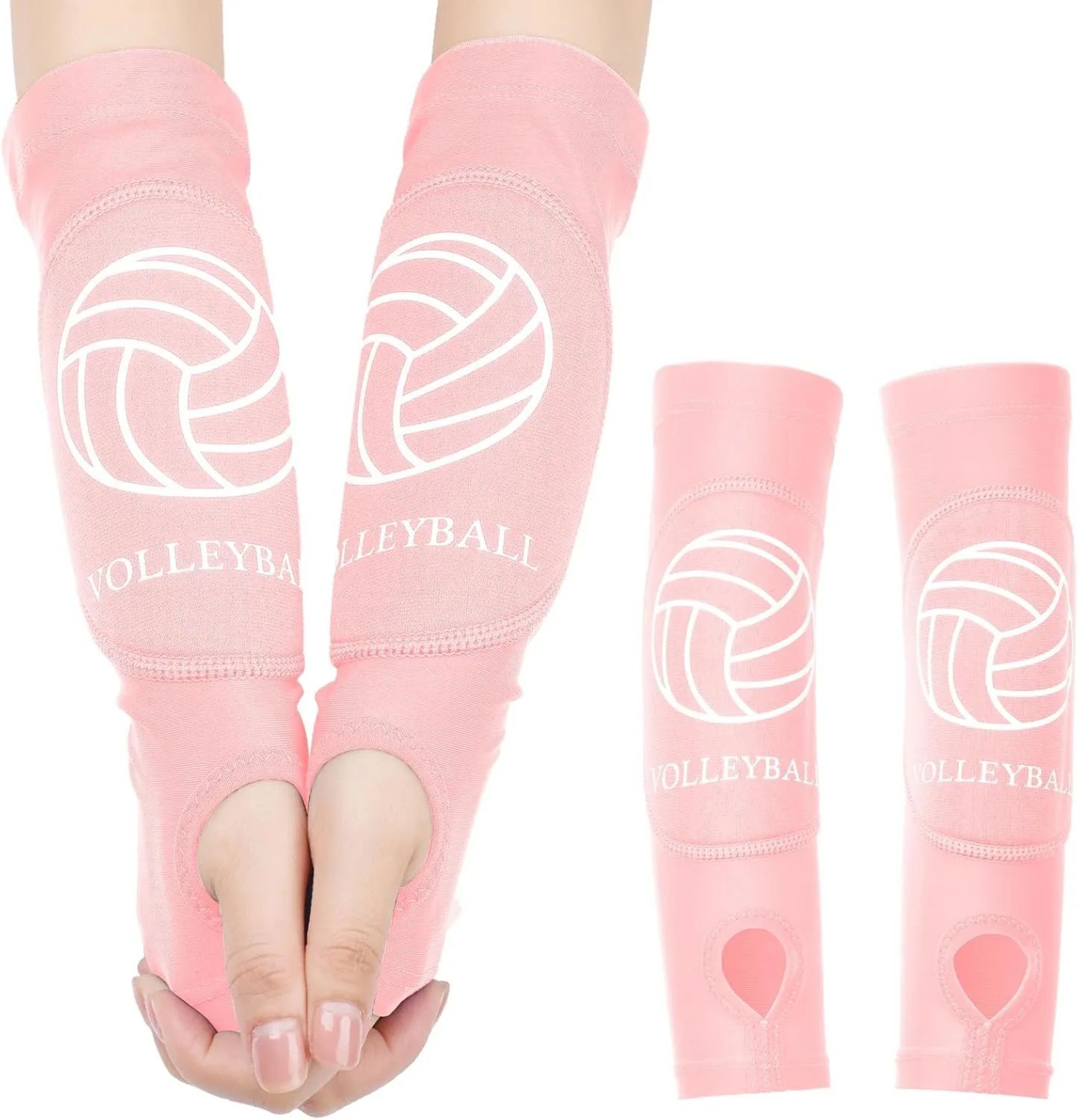 2 Pcs Youth Volleyball Arm Sleeves  Padded Forearm Compression Sleeves For Boys Girls  Teen Sports  9