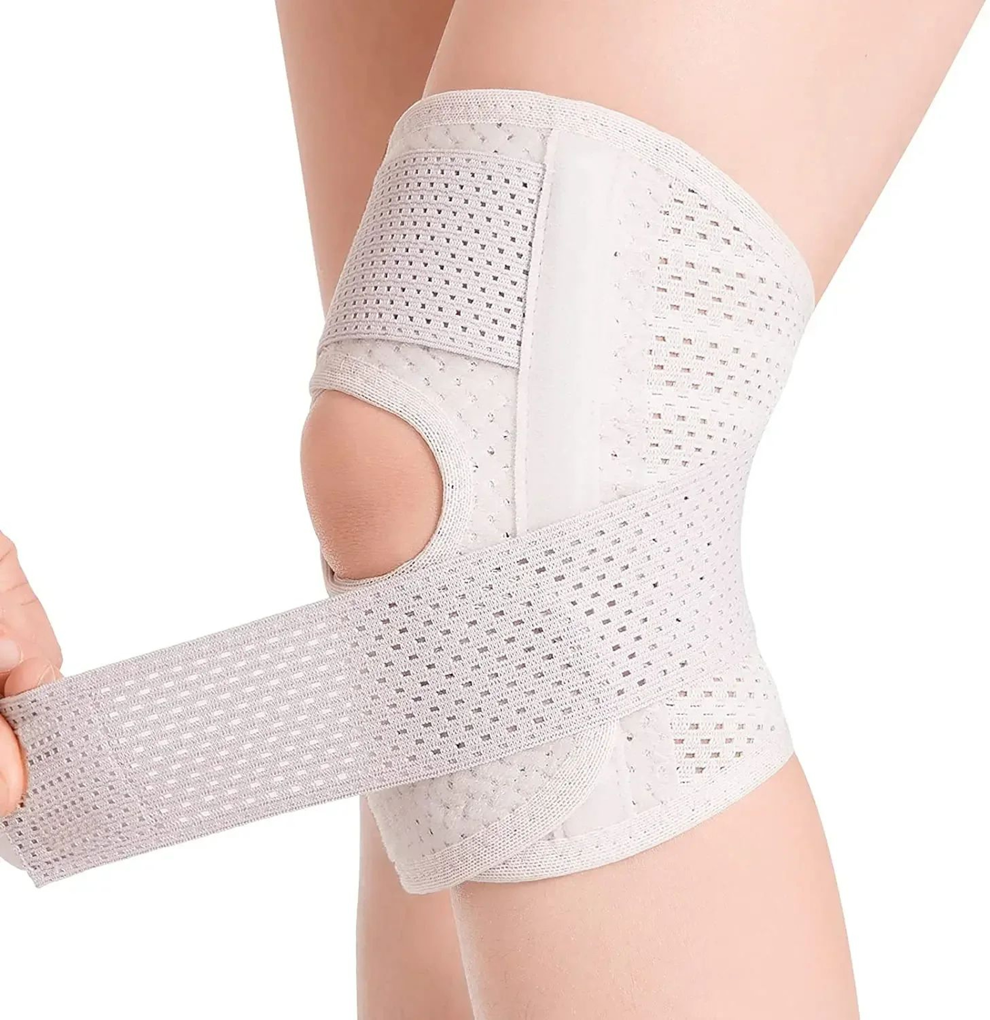 Adjustable Knee Brace With Side Stabilizers  Breathable Knee Support For Meniscus ACL Arthritis  Jo