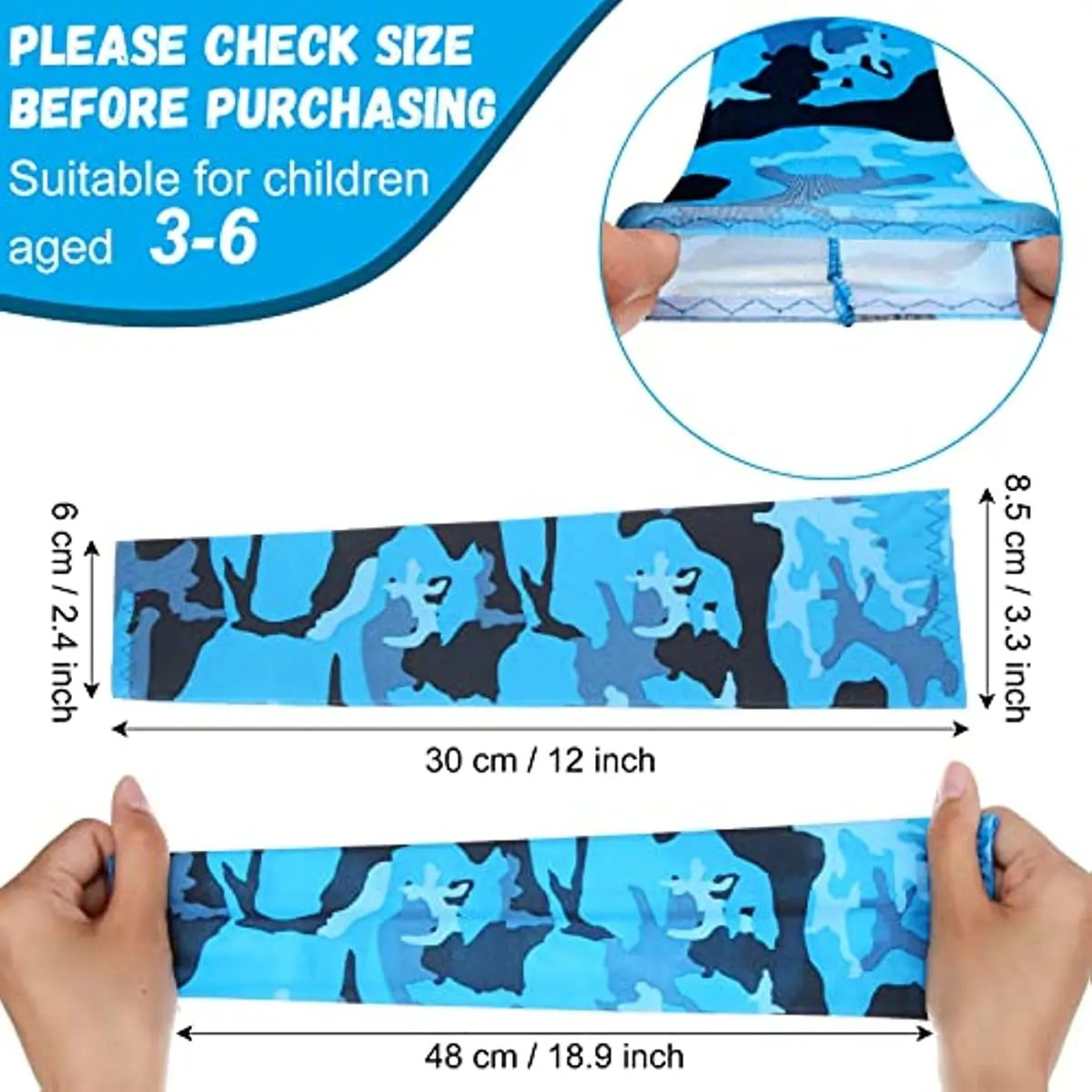 1 Pair Kids Cooling Arm Sleeves  UV Sun Protection Ice Silk Sleeves For Boys  Girls Ages 512 Outdoo