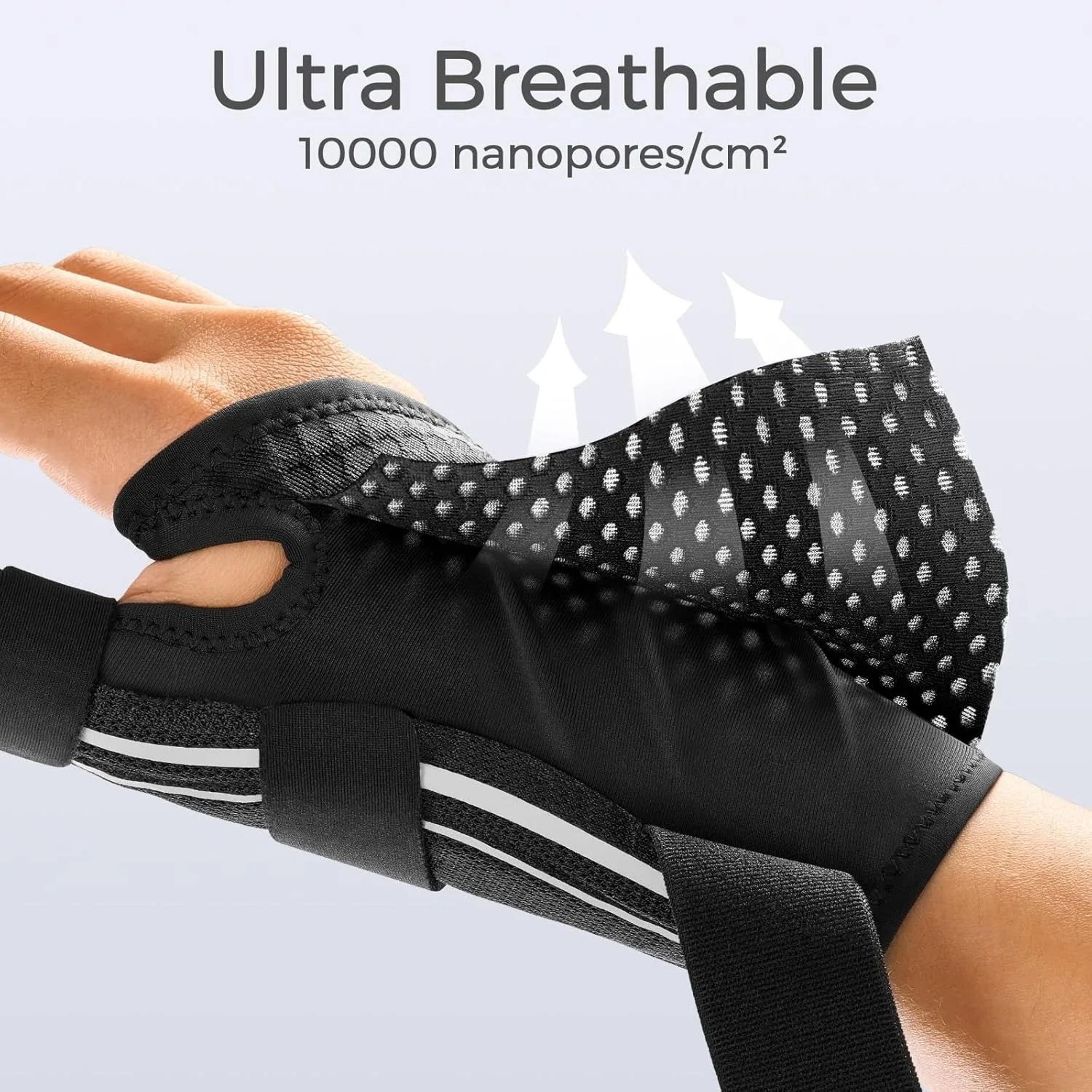 Adjustable Wrist Splint Support Brace  Breathable Wrist Stabilizer With Secure Straps For Sports  D 3
