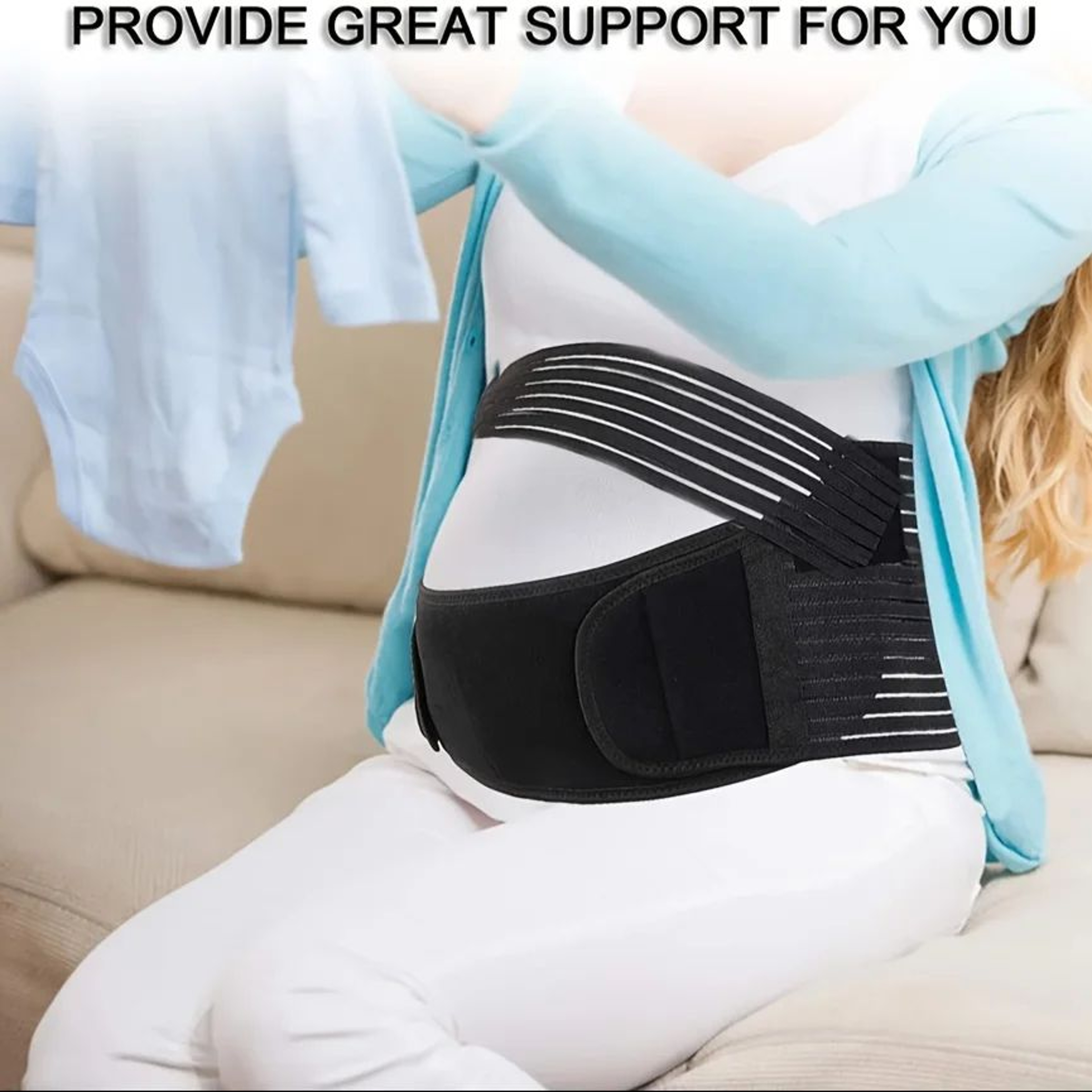 Adjustable Maternity Belly Support Band  Pregnancy Waist Belt For Abdomen Lift Back Support  Prenat 2