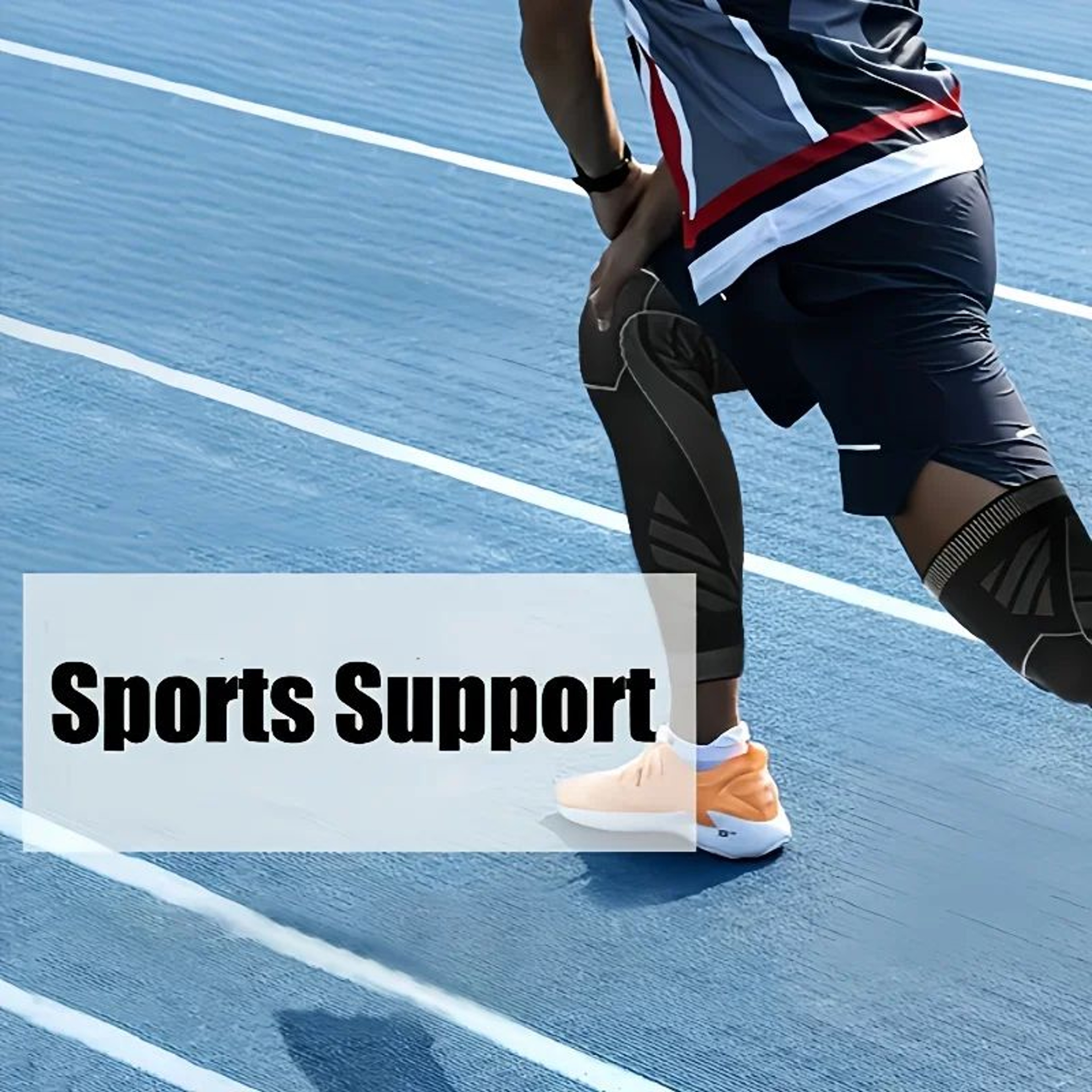 1pc Full Leg Compression Sleeve  Breathable Nylon Graduated Compression Stocking For Thigh Knee  Ca 4