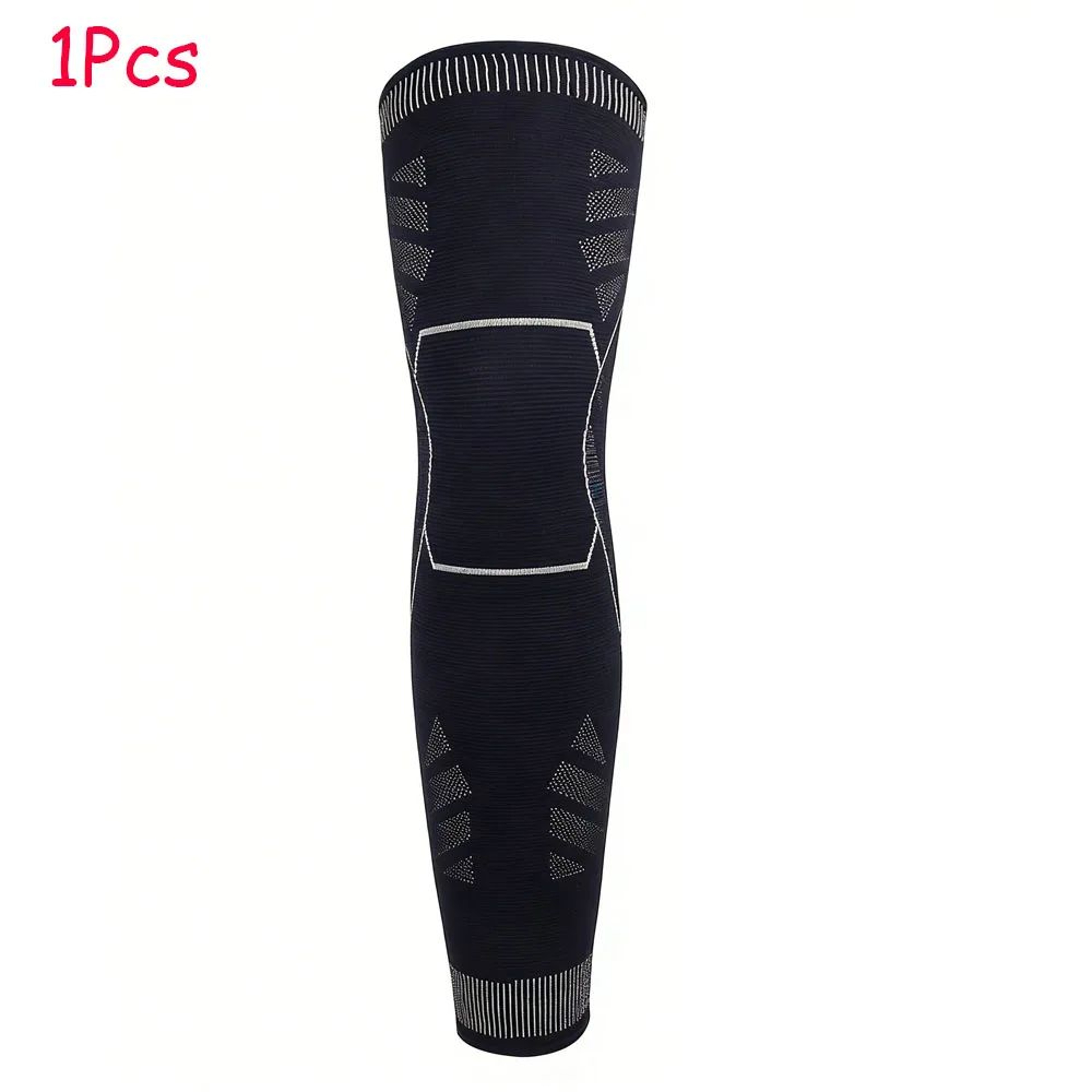 1pc Full Leg Compression Sleeve  Breathable Nylon Graduated Compression Stocking For Thigh Knee  Ca 5