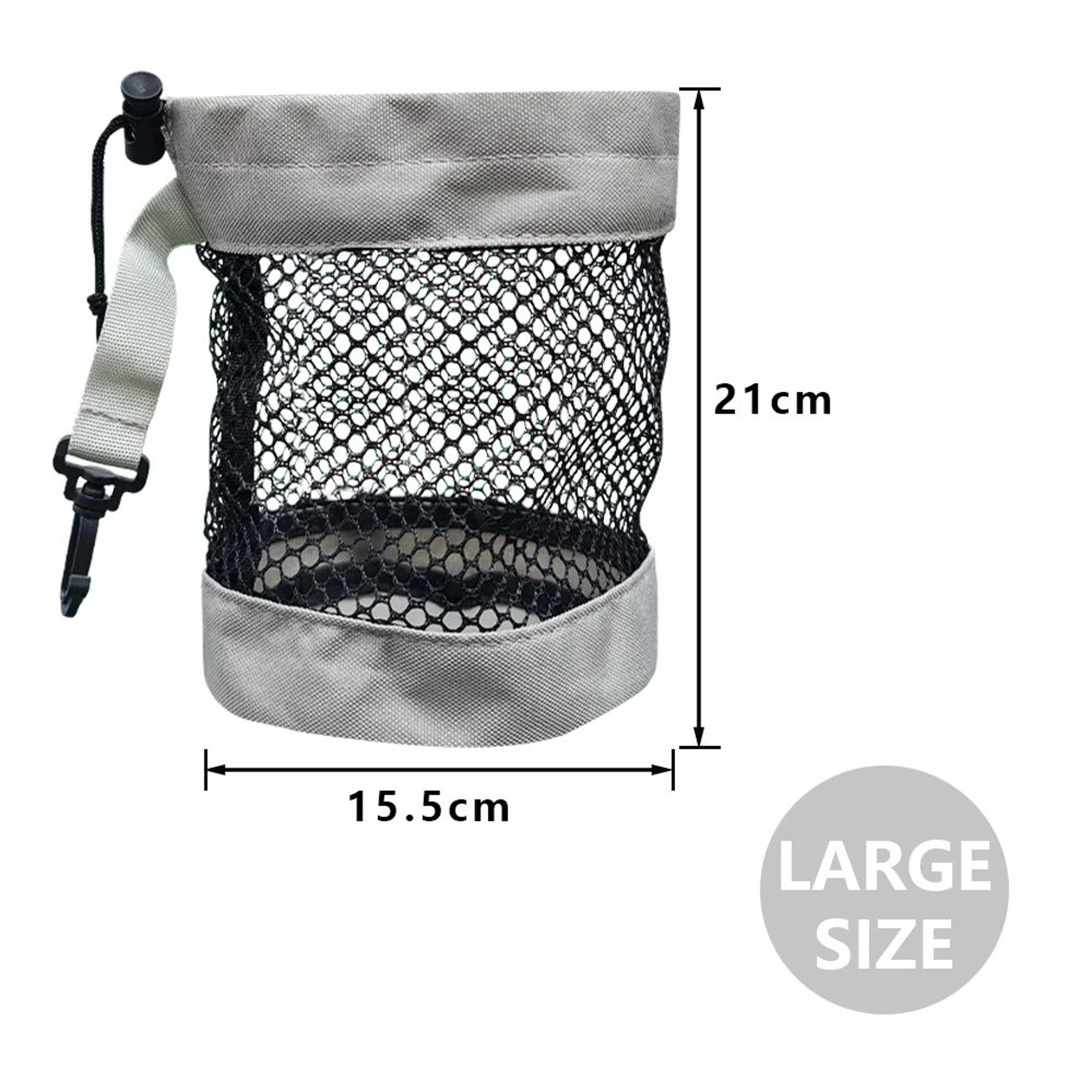 1pc Golf Ball Pouch Bag With Hanging Clip  Durable Mesh Nylon Golf Ball Holder For Golf Bags  Acces 14