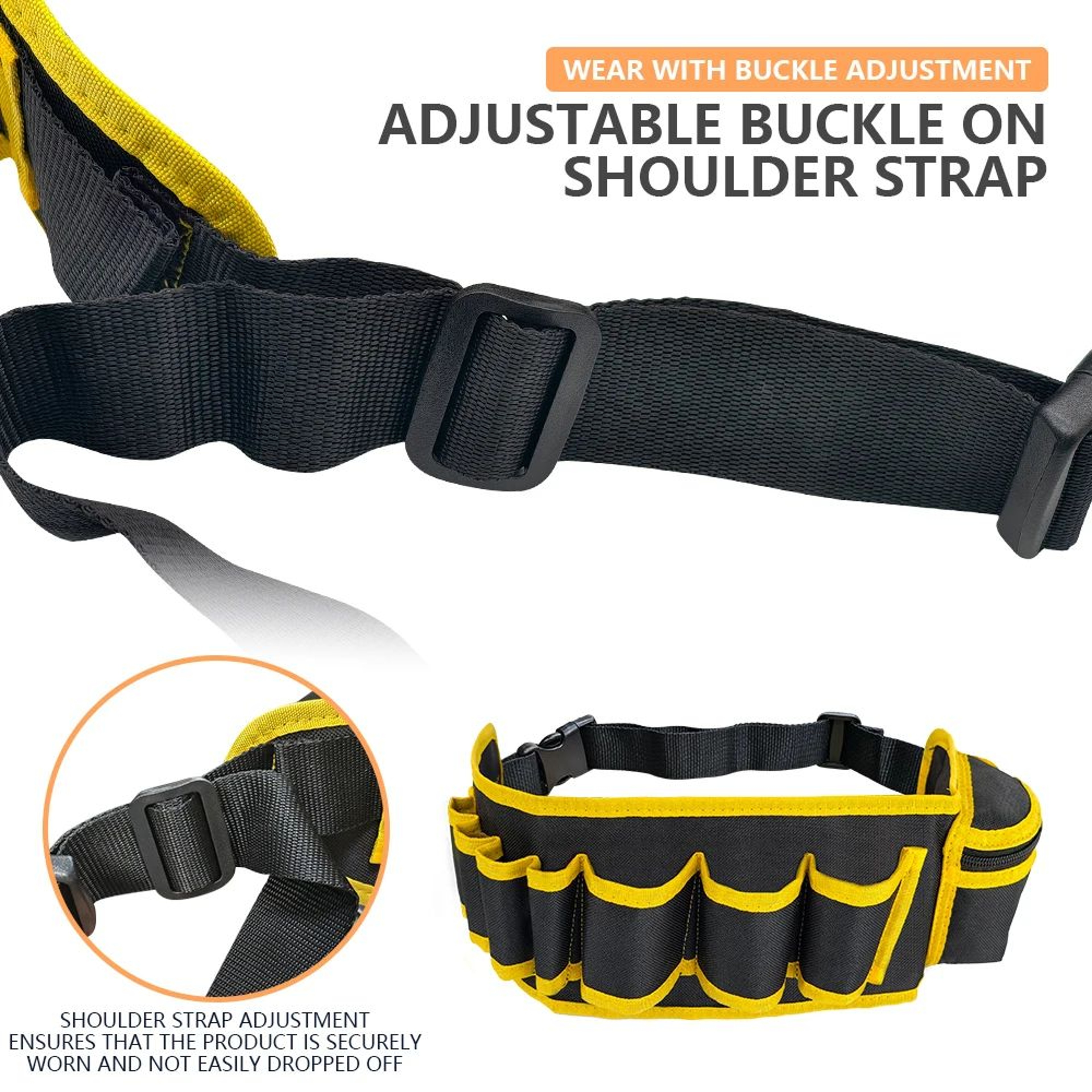 MultiColor Electrician Tool Belt Pouch  Waterproof Oxford Cloth Waist Tool Bag For Carpenter  Repai 1