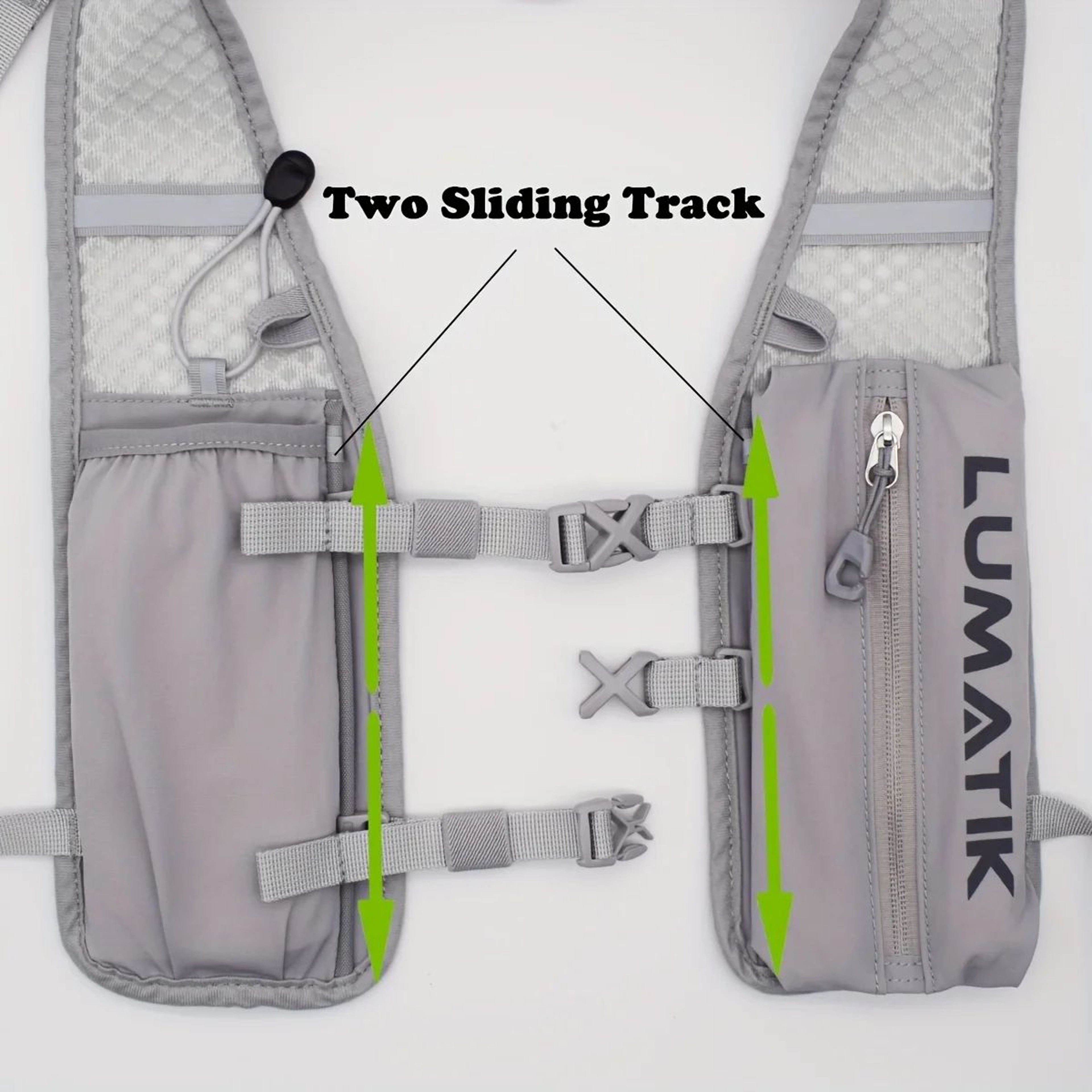 LUMATIK Ultralight Hydration Backpack  Breathable Water Pack For Trail Running Cycling Hiking  Outd 4