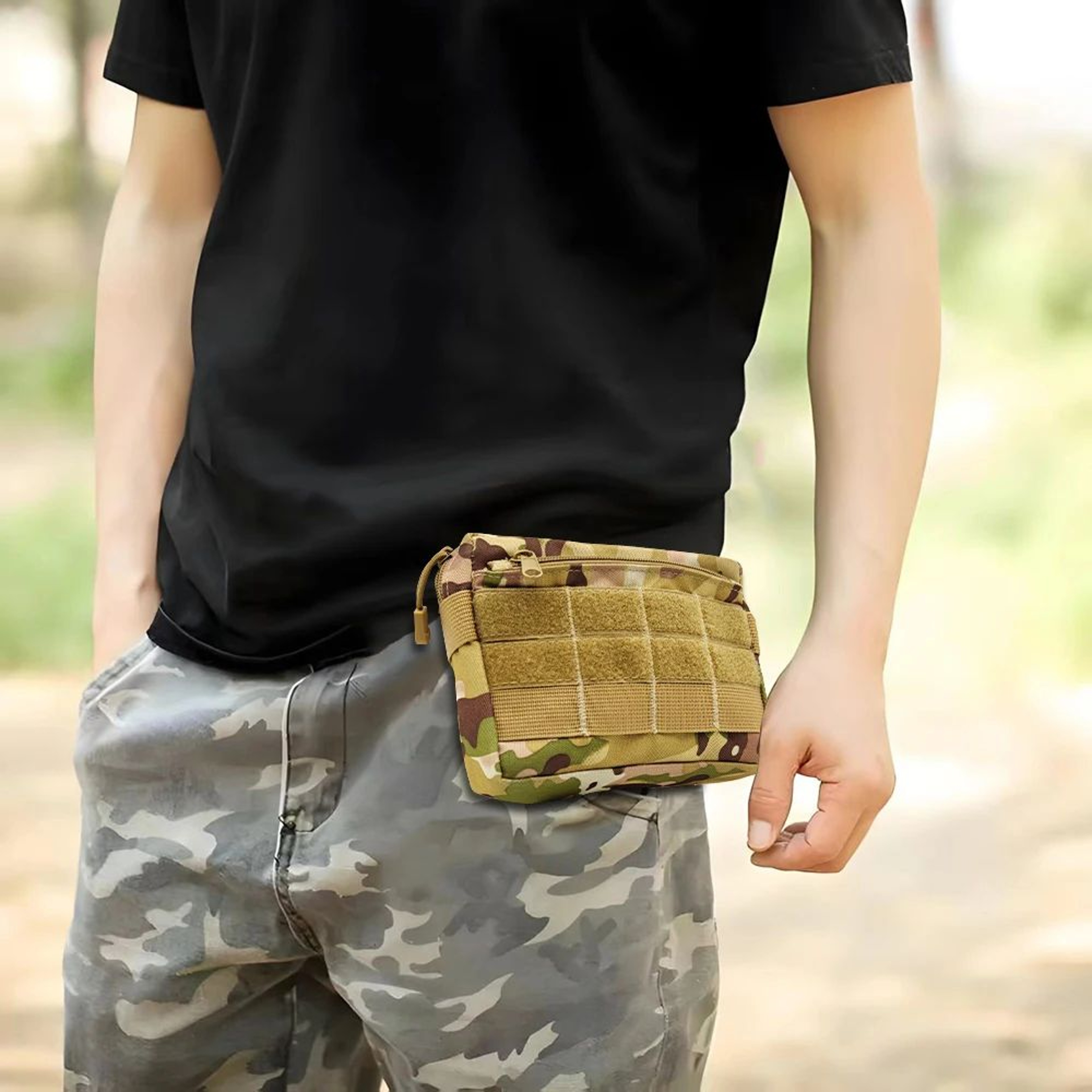 EDC Waist Tool Pouch Molle Utility Bag  Nylon Belt Phone Wallet For Camping Hunting  Outdoor Gear 2