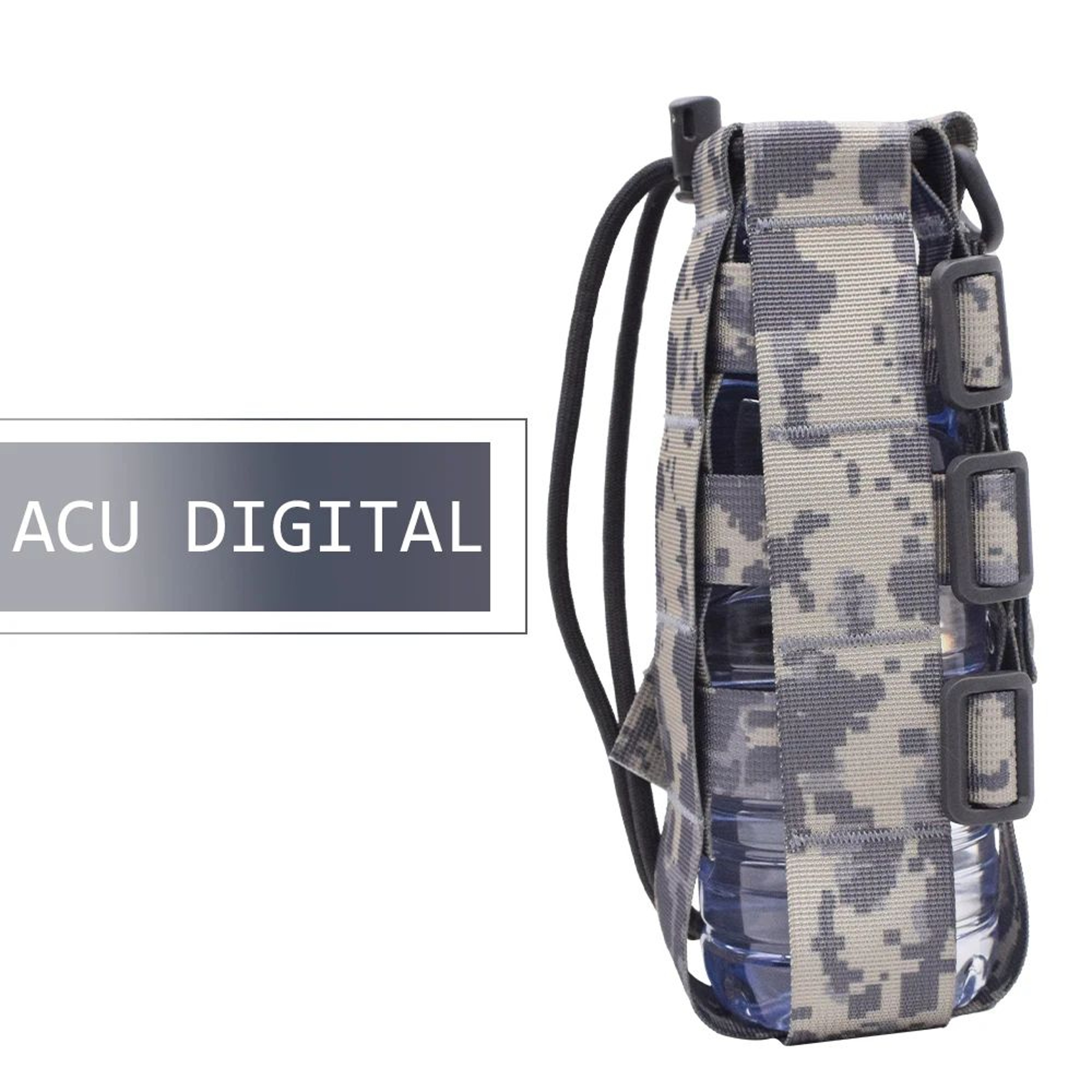 15 L Molle Water Bottle Pouch Bag  Portable Tactical Kettle Carrier For Hiking Camping  Outdoor Tra 8