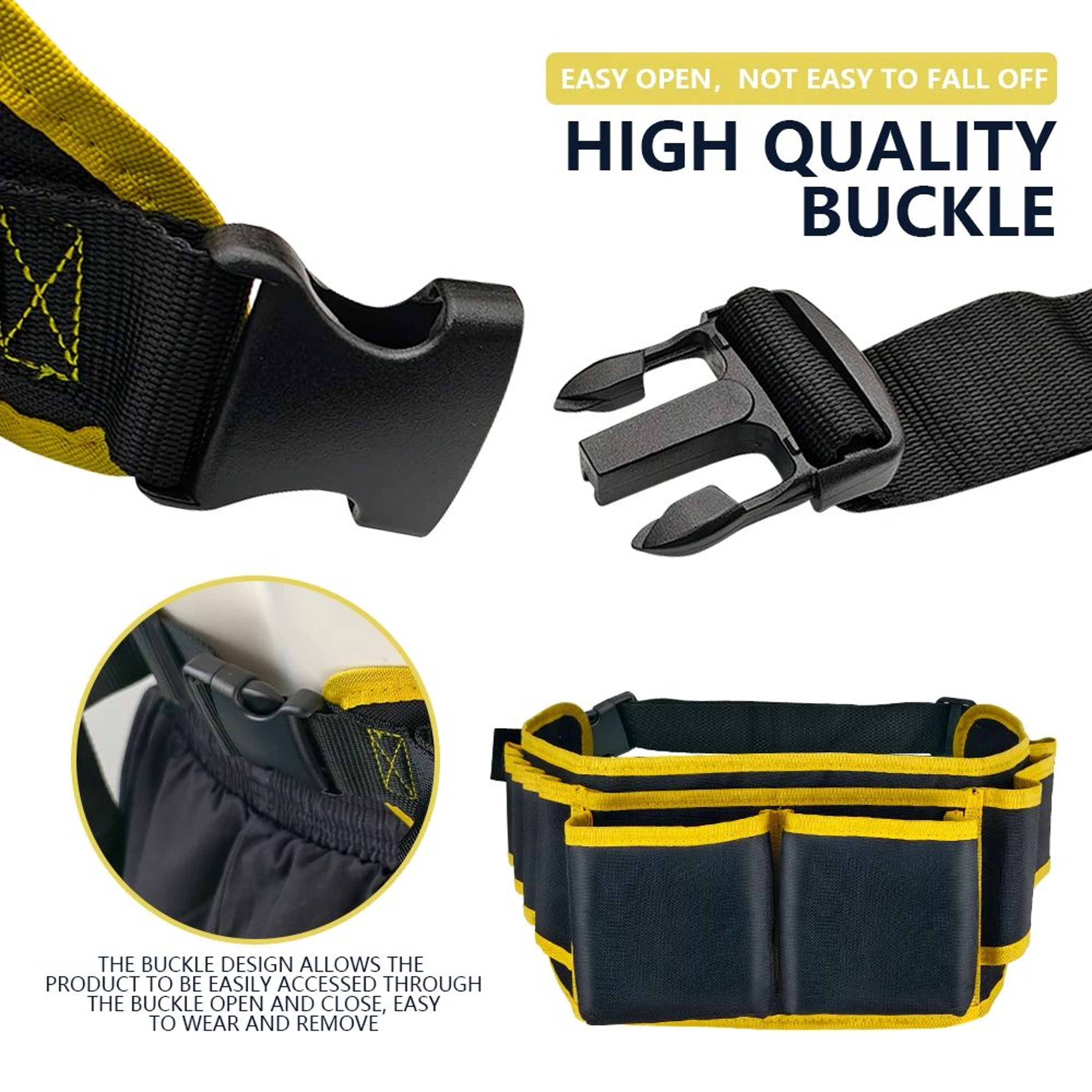 Waterproof Electrician Tool Belt Pouch  Oxford Cloth Waist Bag For Screwdrivers Drills  Tool Organi 3