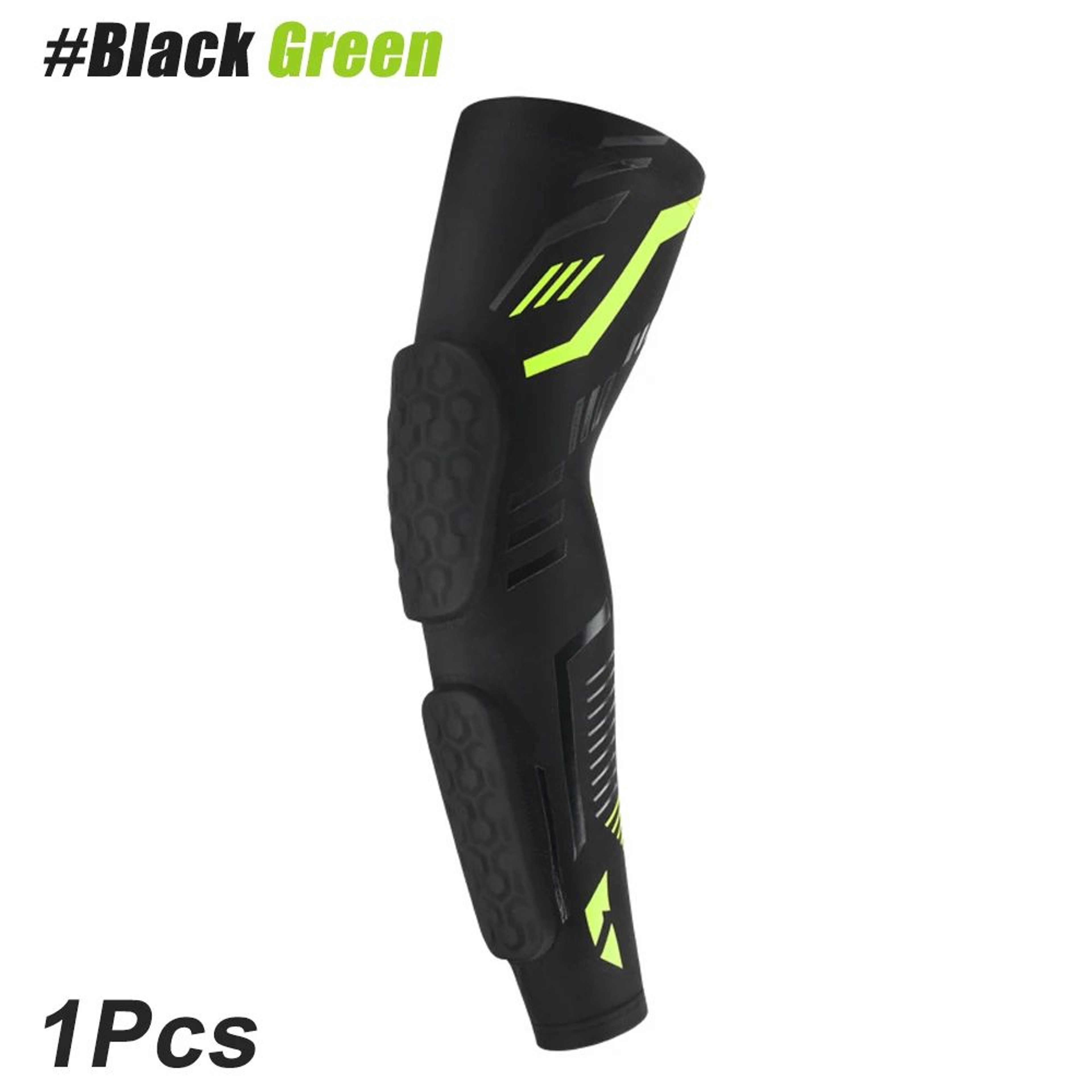 1pc Sports Padded Compression Arm Sleeve With EVA Elbow Pad  UV Protection Arm Guard For Basketball