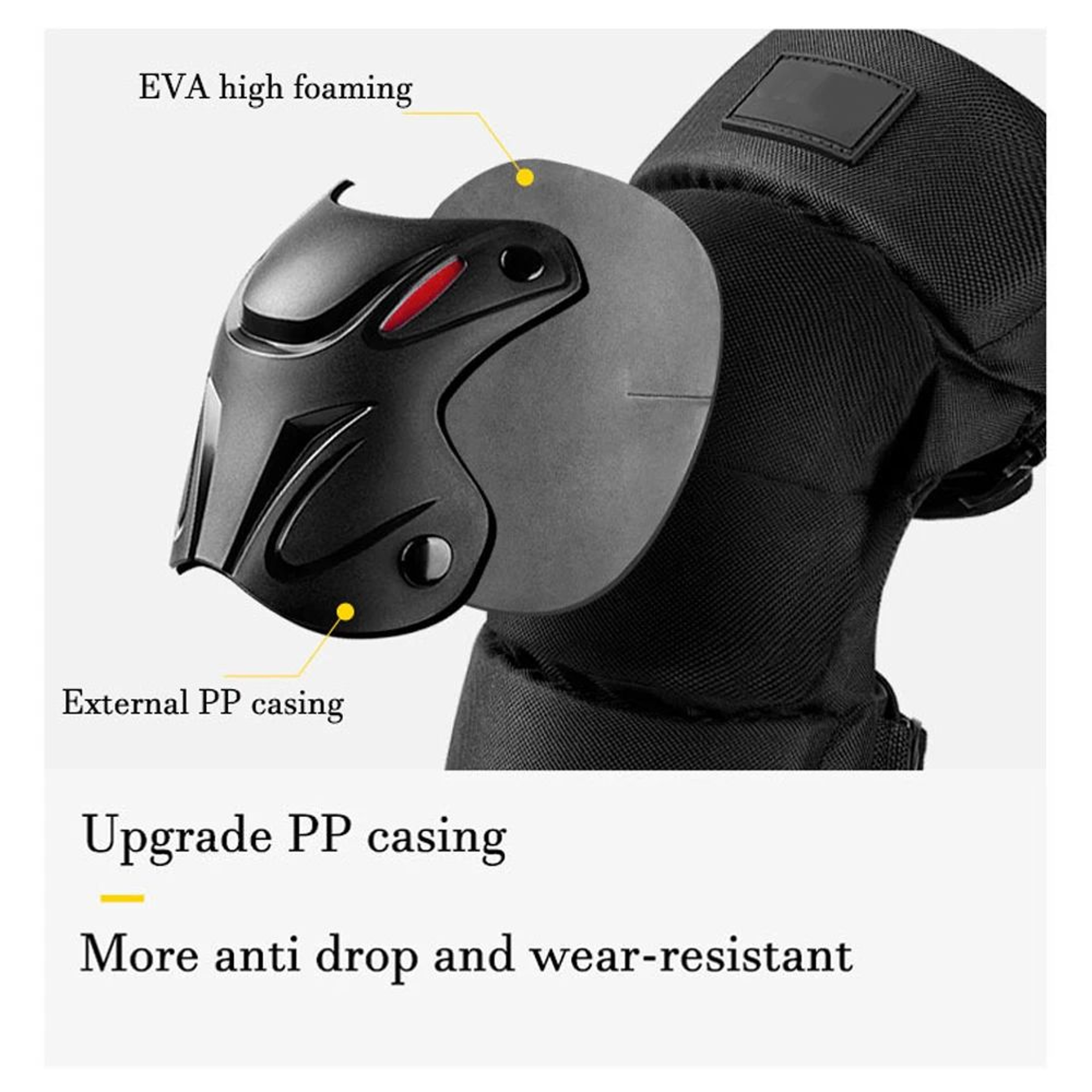1 Pair Knee  Elbow Protection Pads  Shock Absorption Safety Braces For Motorcycle Cycling  Outdoor  4