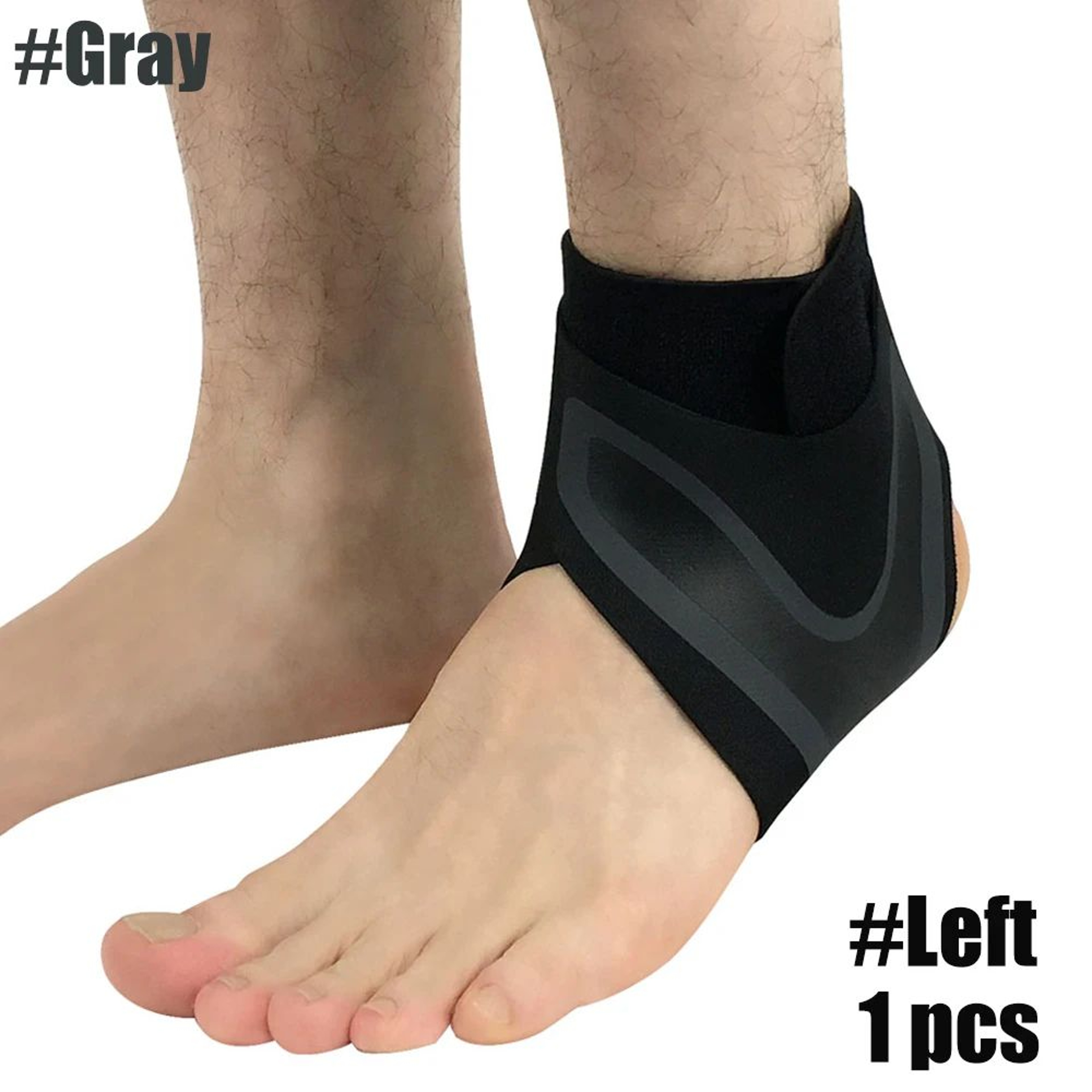 1pc Adjustable Sport Ankle Stabilizer Brace  Compression Ankle Support For Running Basketball  Spra 6
