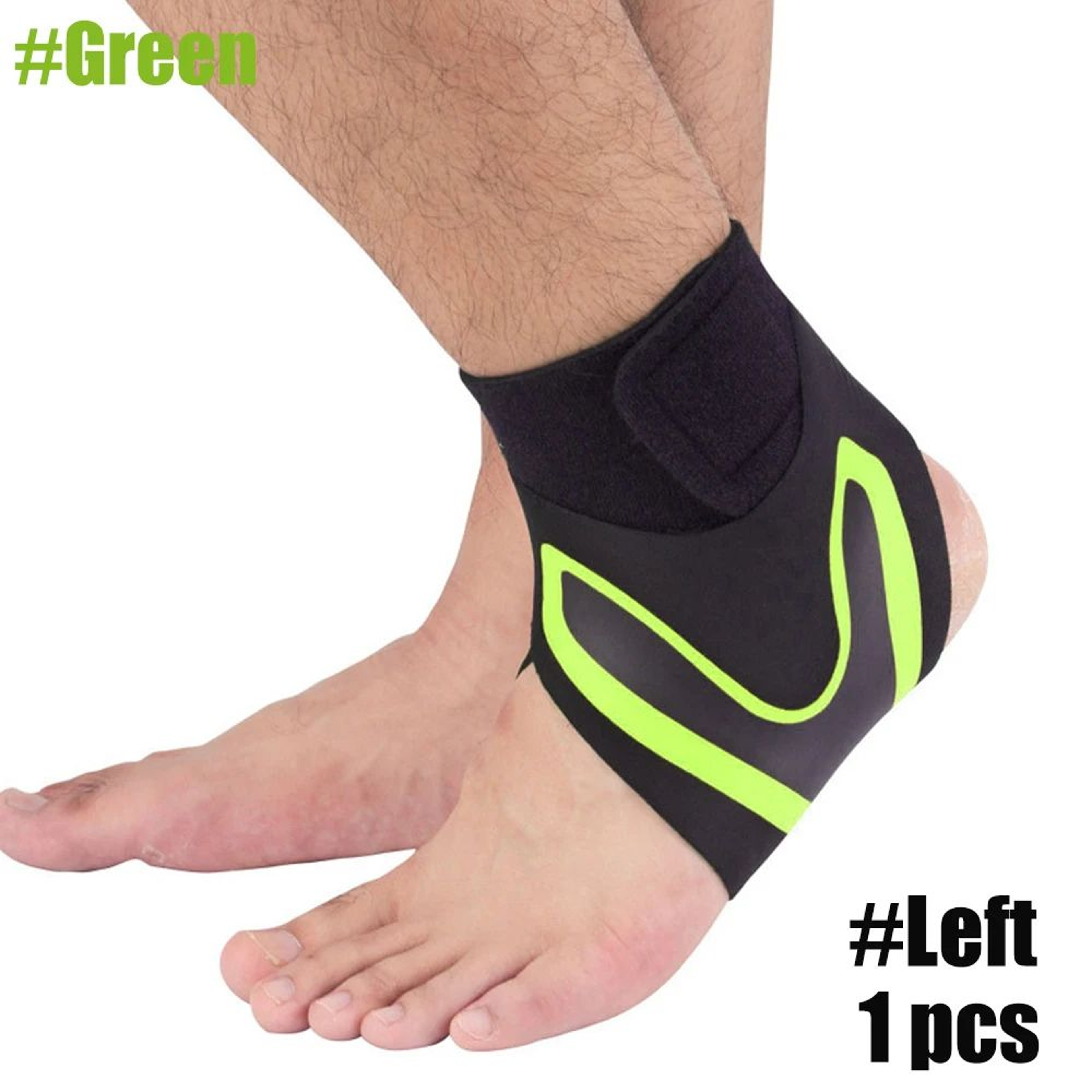 1pc Adjustable Sport Ankle Stabilizer Brace  Compression Ankle Support For Running Basketball  Spra 8