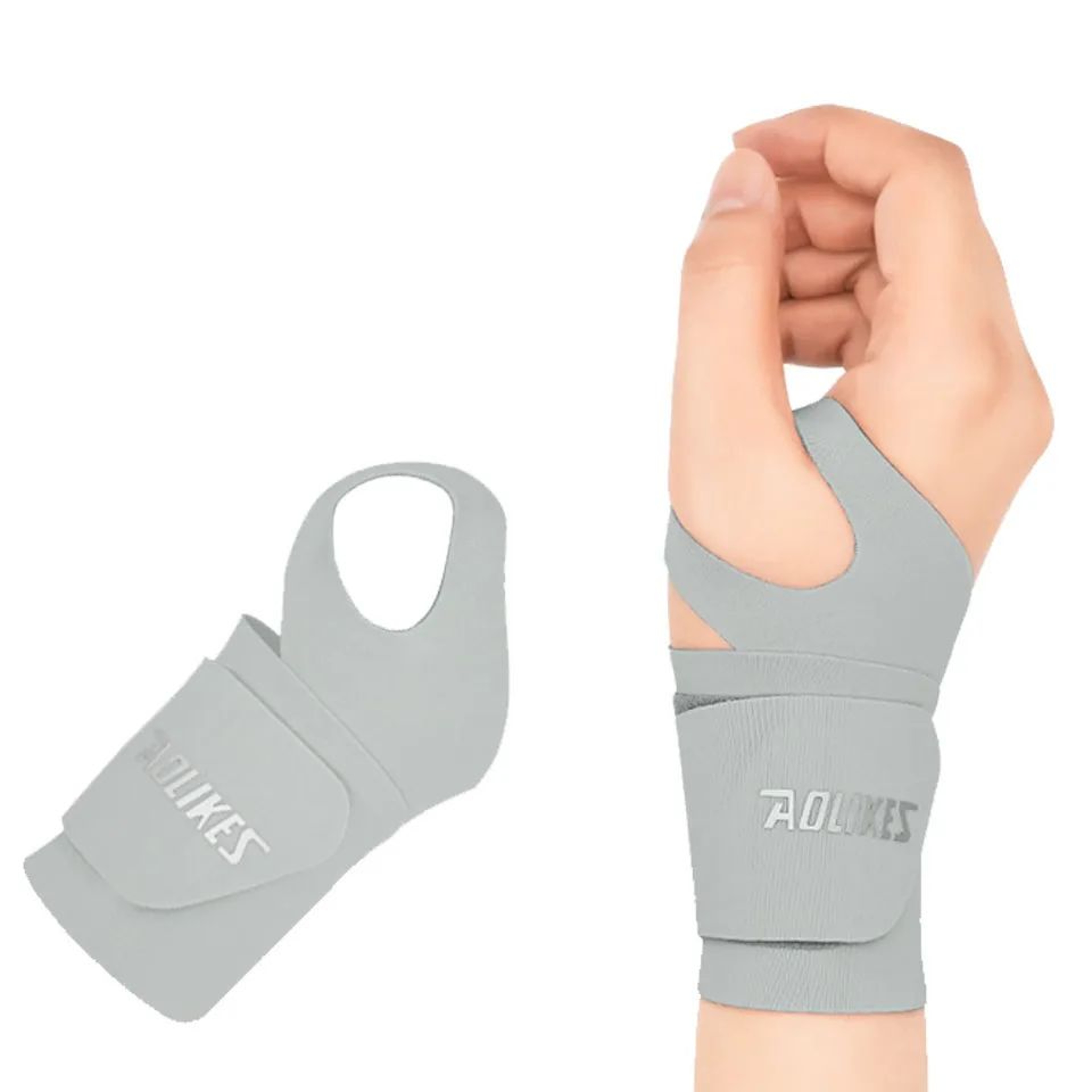 AOLIKES Ultra Thin Wrist Brace Wrap  Adjustable Wrist Support For Basketball Tennis Badminton  Fitn 7