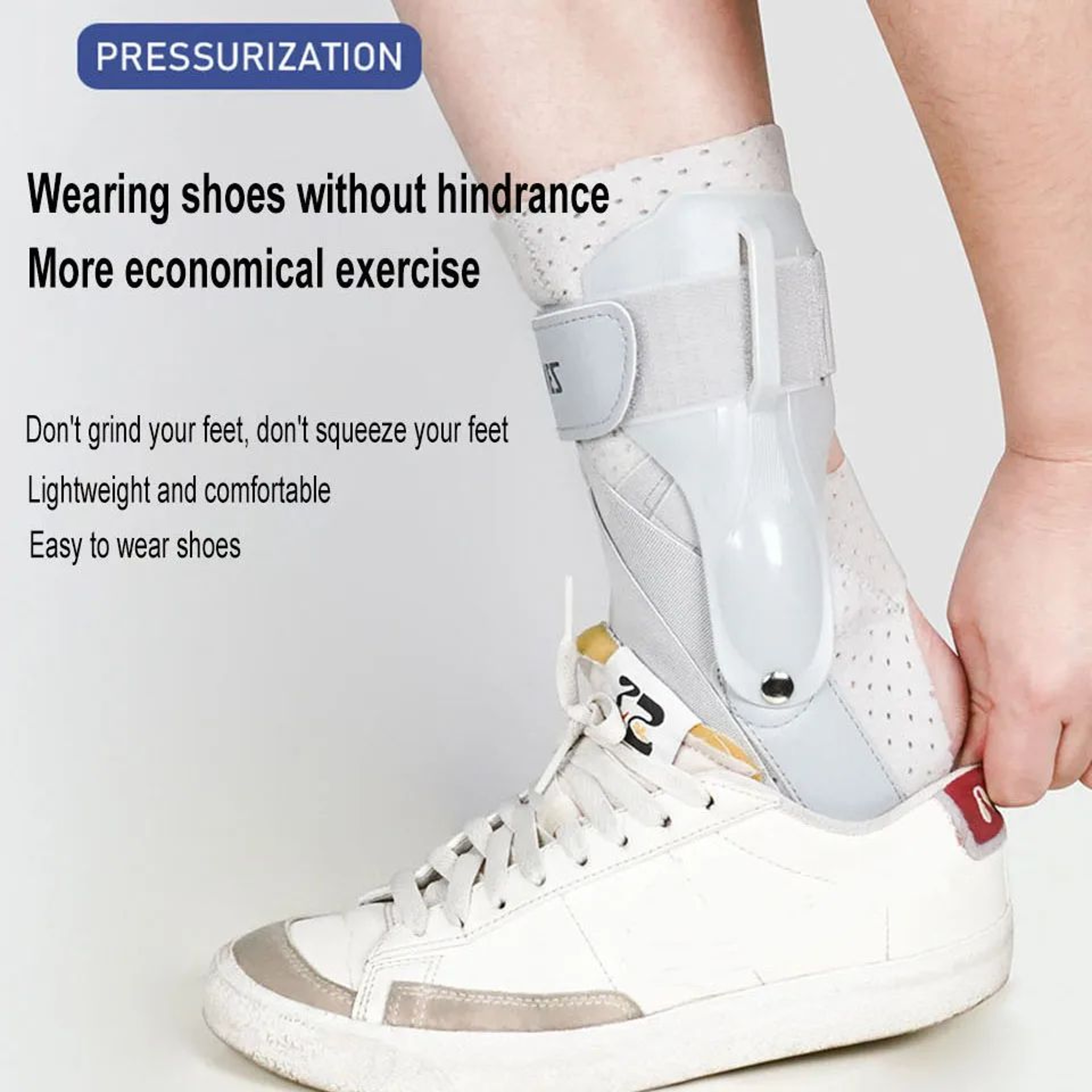1pc Sports Ankle Brace Compression Sleeve  Plantar Fasciitis Ankle Support For Basketball Running