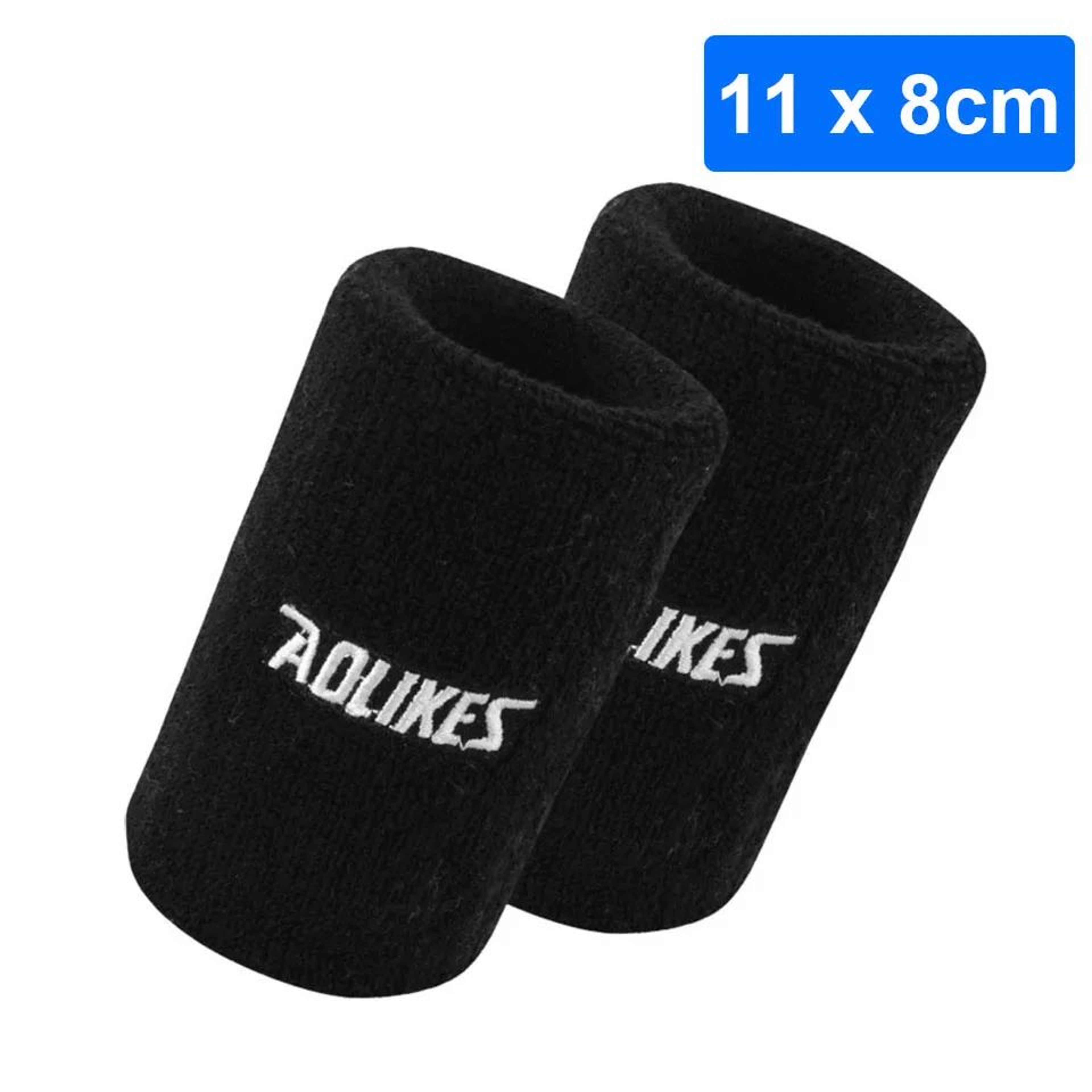 1 Pair Sports Wrist Sweatbands  Moisture Wicking Cotton Wristbands For Tennis Basketball Running  G 18