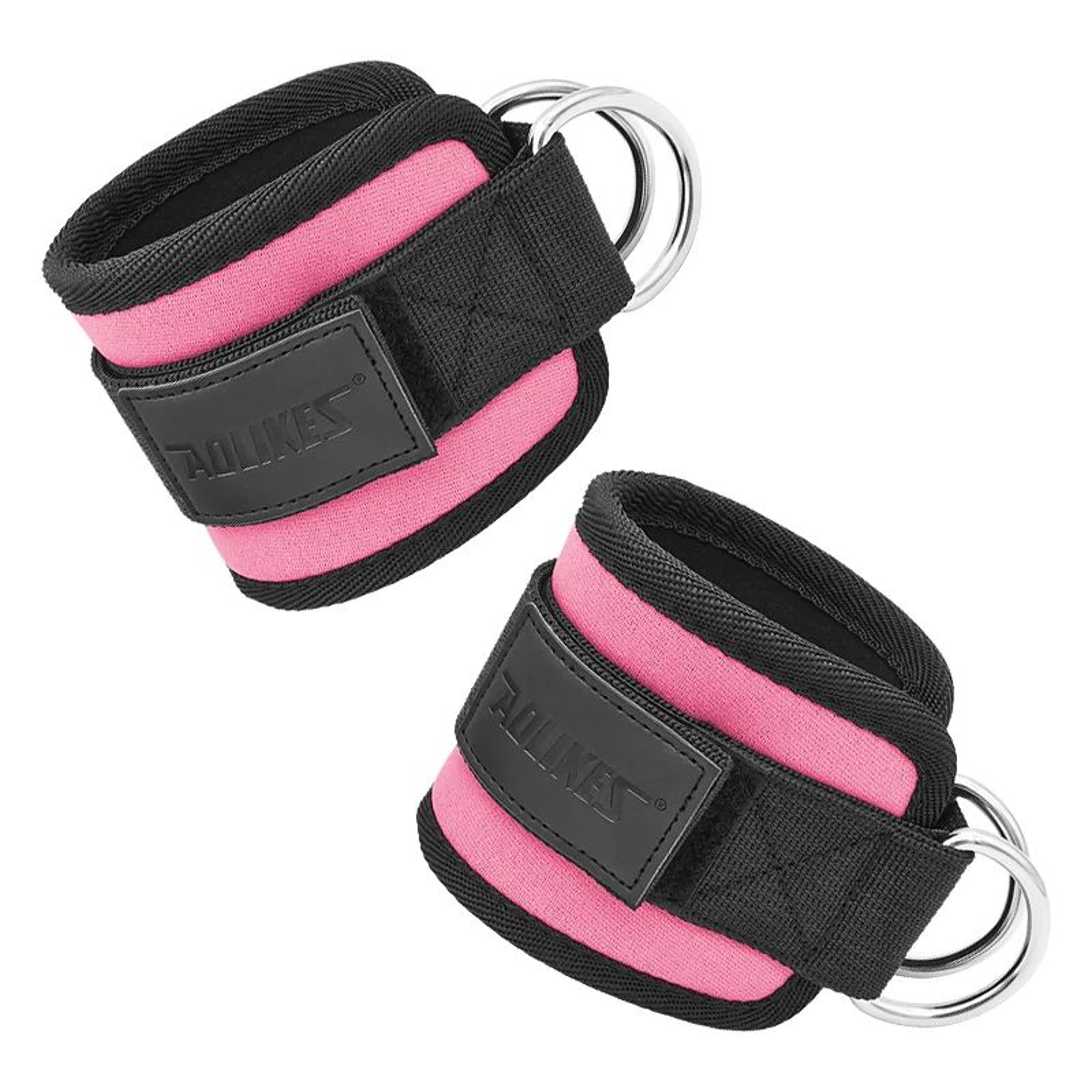 Adjustable Cable Ankle Straps Double DRing  Gym Ankle Cuffs For Glute Leg  Strength Training 8