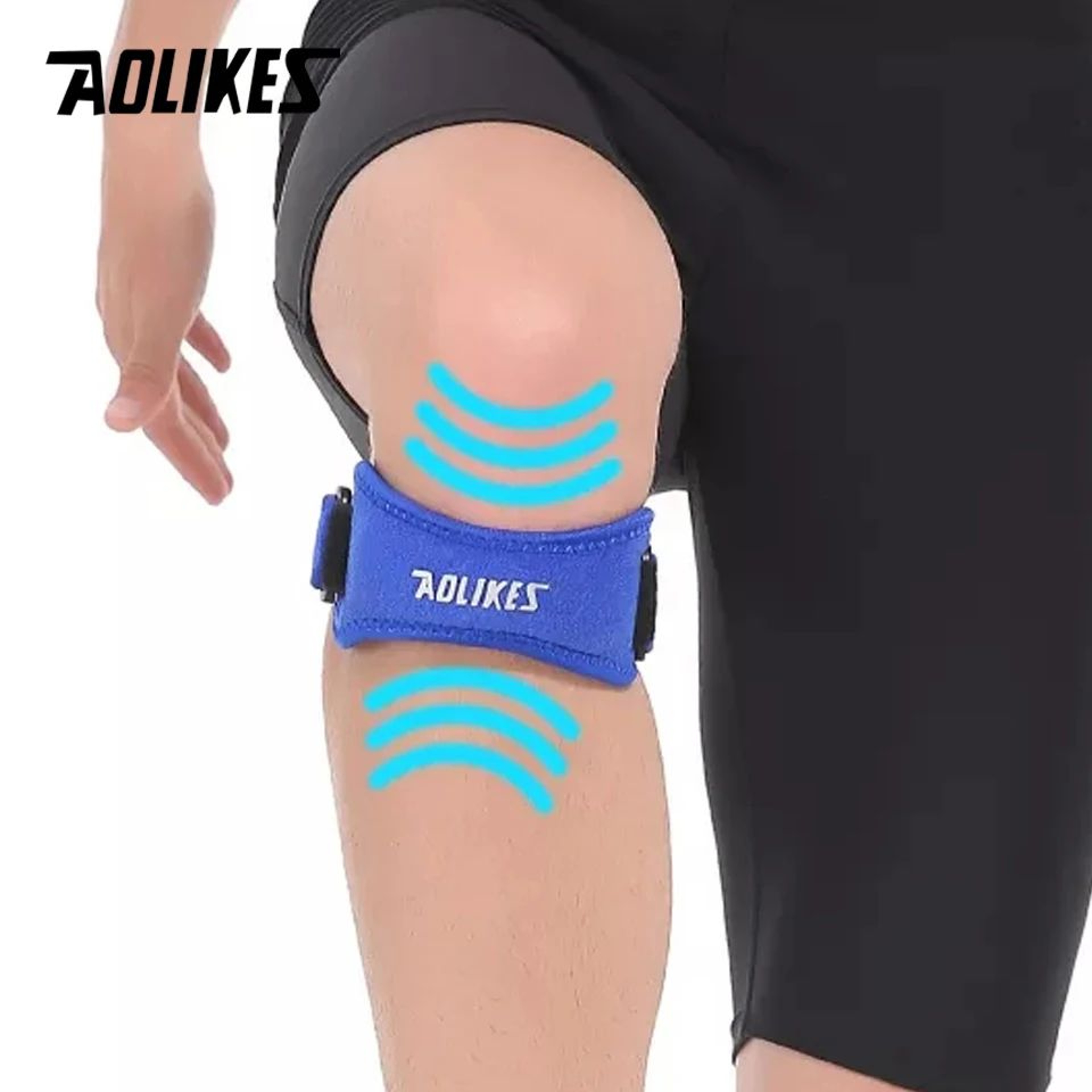 1pc Sports Patella Knee Brace Strap  Adjustable Knee Support For Basketball Volleyball Running  Fit 1
