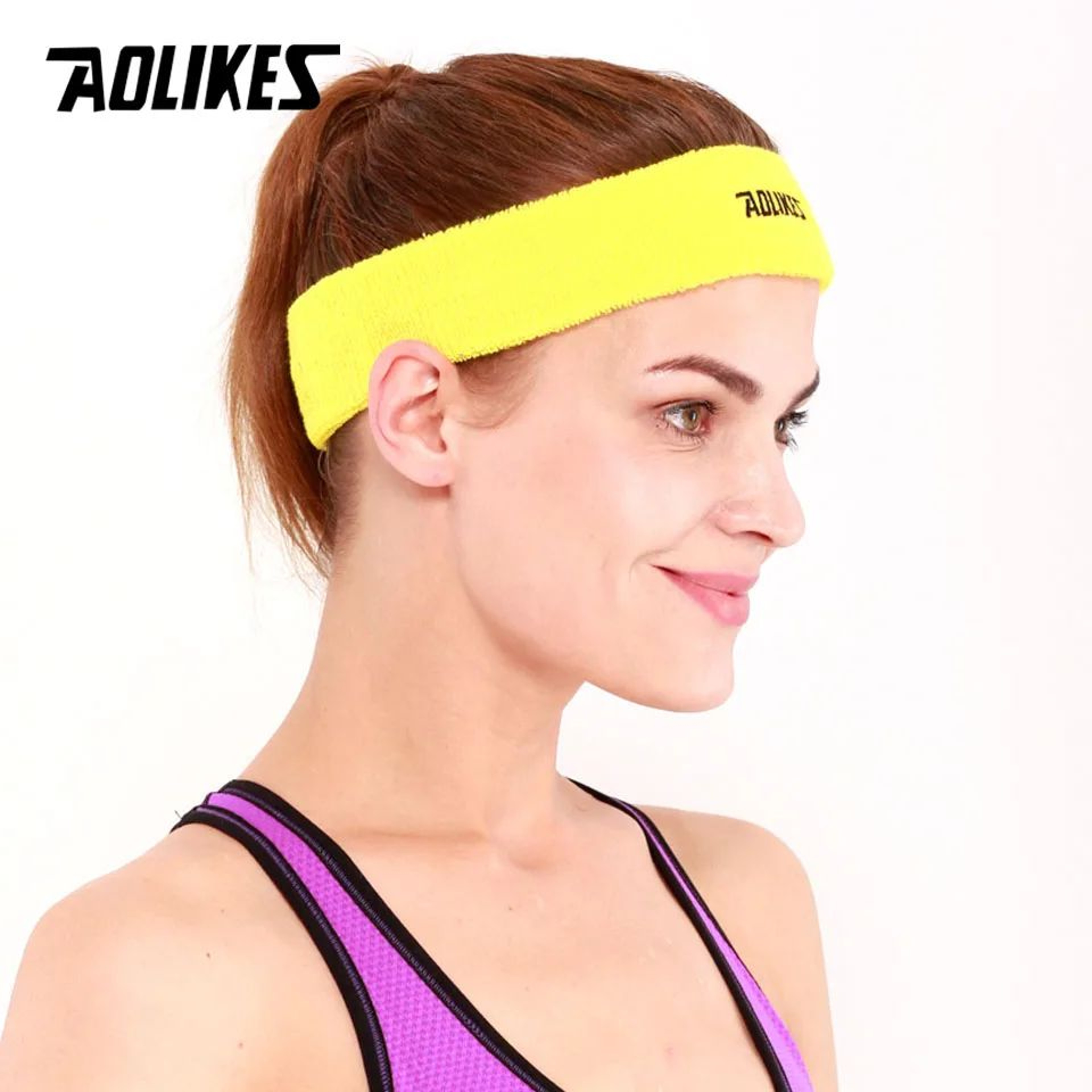 1pc Cotton Sports Sweat Headband  Breathable MoistureWicking Yoga Hair Band For Men  Women Workout  14