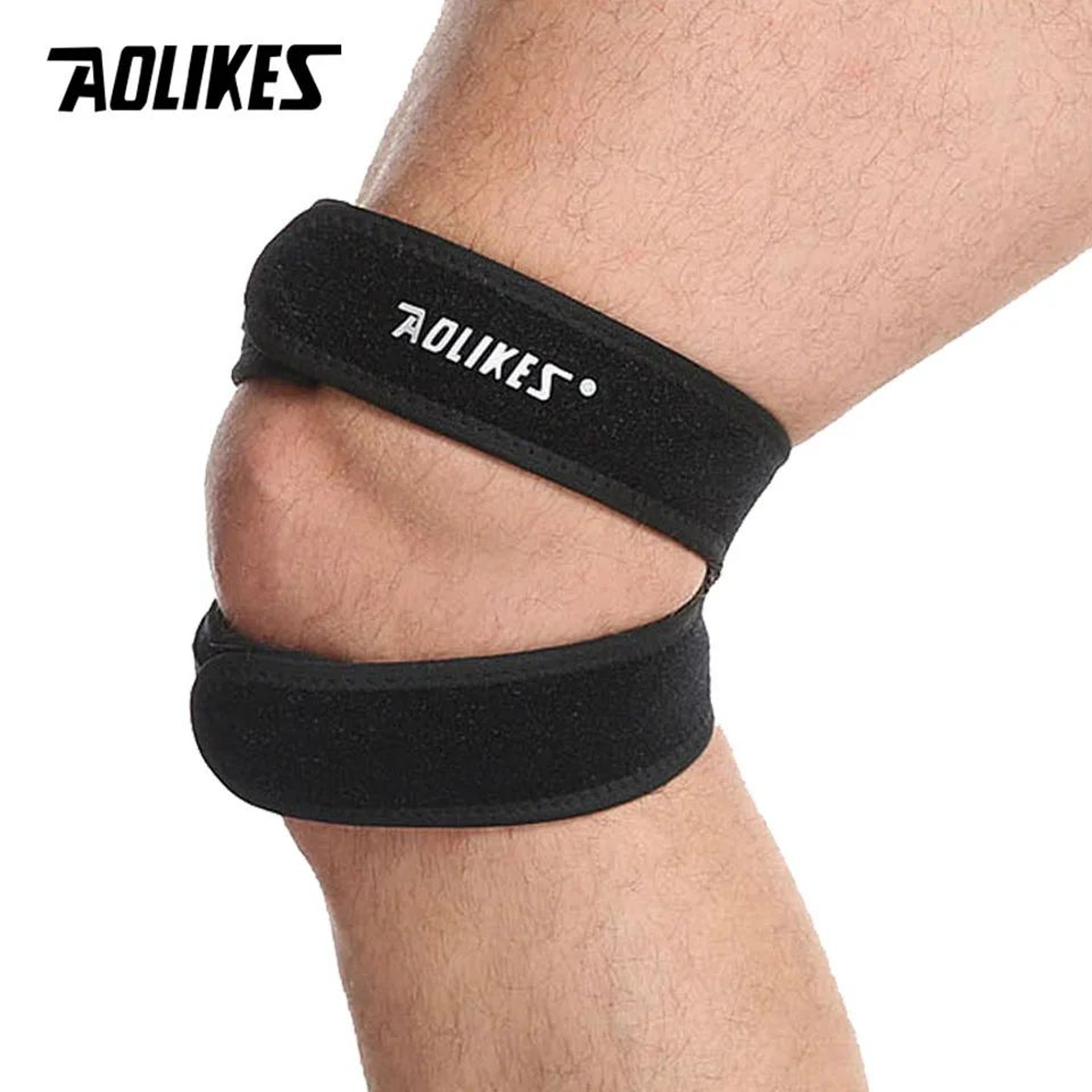 1pc Adjustable Knee Wrap Brace  Compression Knee Support Sleeve For Basketball Tennis Cycling  Join 1