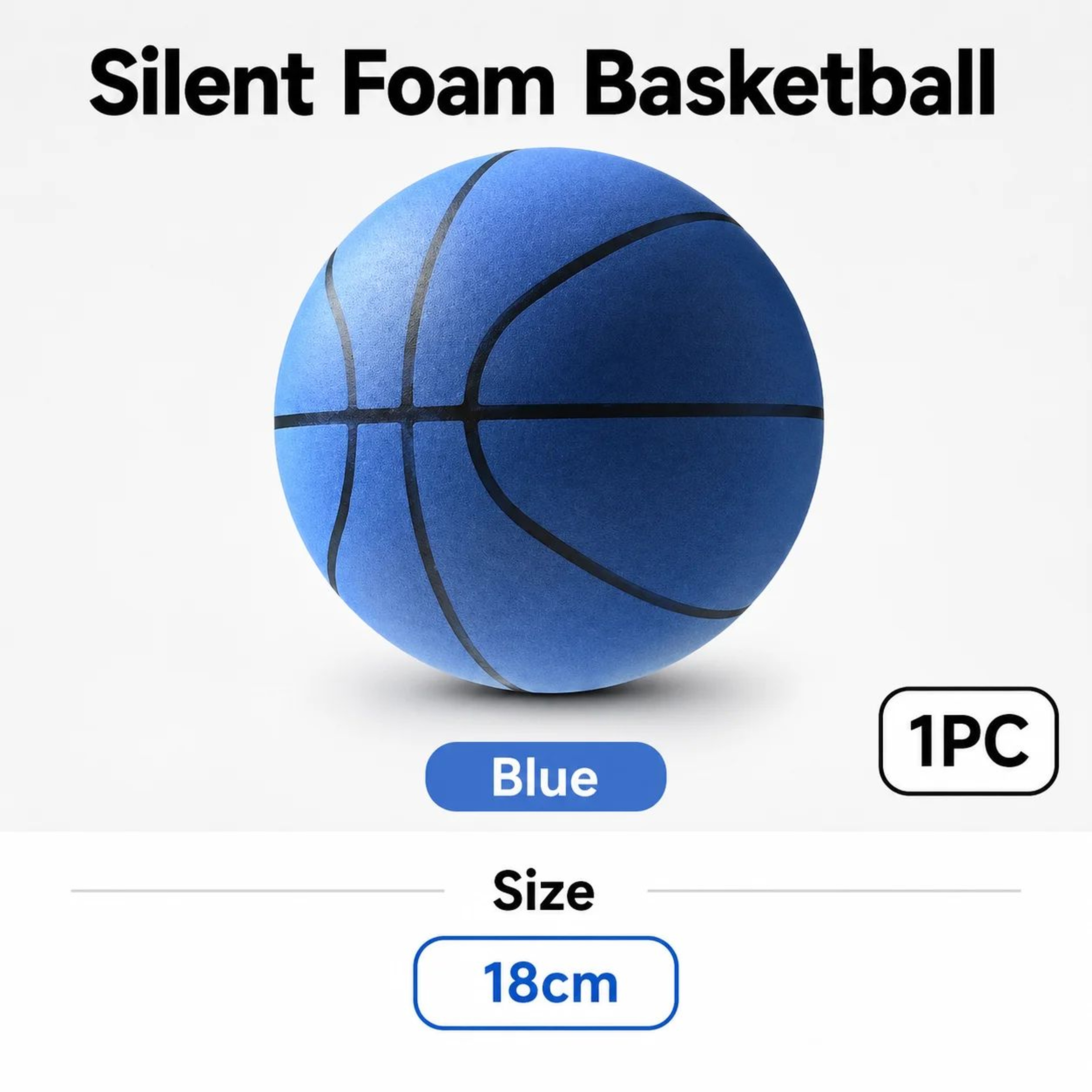 Silent Foam Basketball  High Bounce Noiseless Indoor Training Ball For Dribbling Practice Sizes 3 5 12